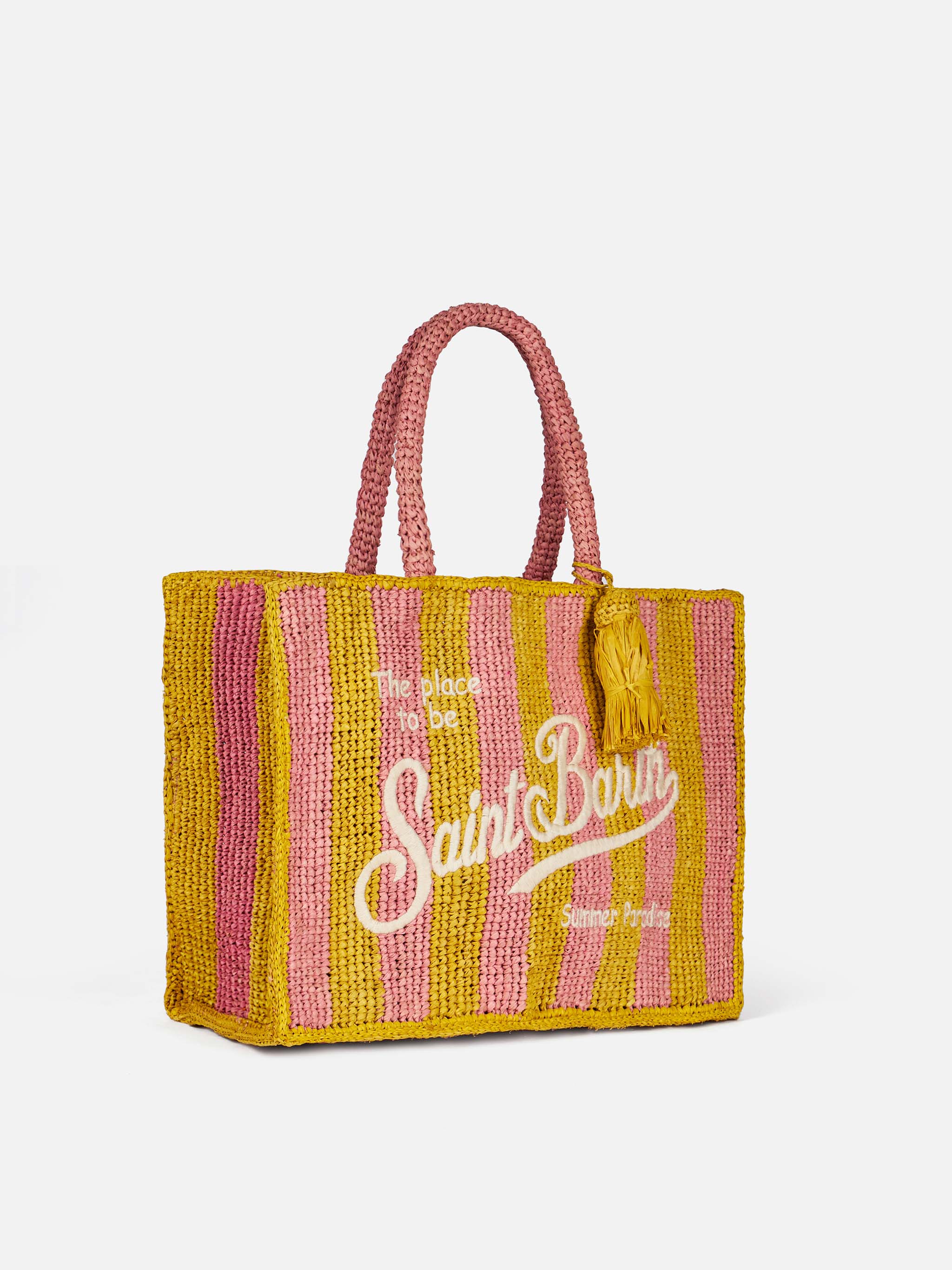 mc2-saint-barth-borsa-colette-rafia-rigata-naturale image 2