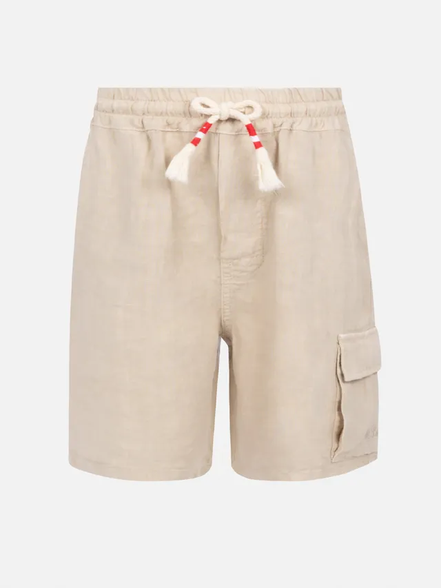 mc2-saint-barth-bermuda-marseille-jr-bambino-in-lino-beige image 1