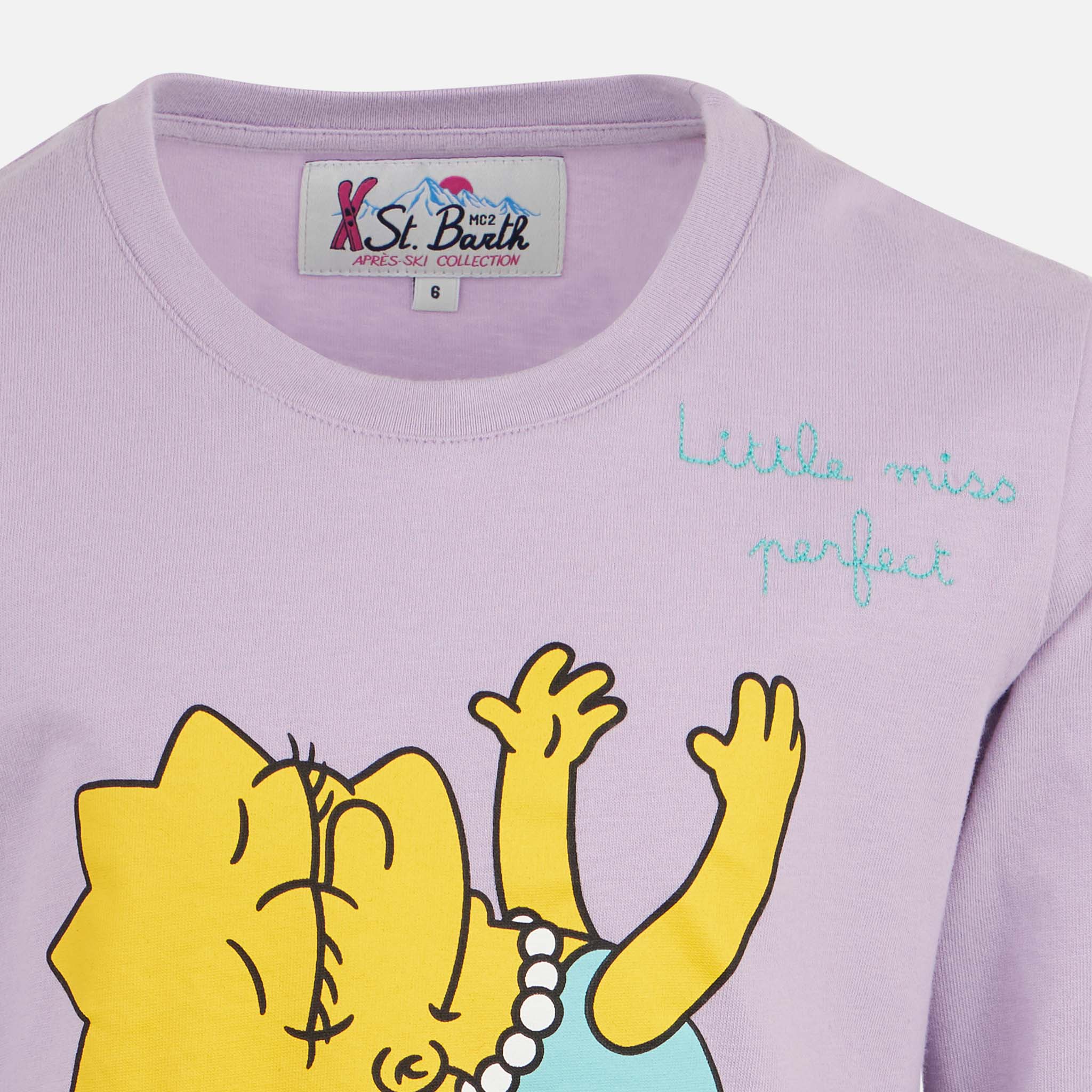 mc2-saint-barth-penn-t-shirt-girl-lisa-simpson-lilla-edizione-speciale image 3