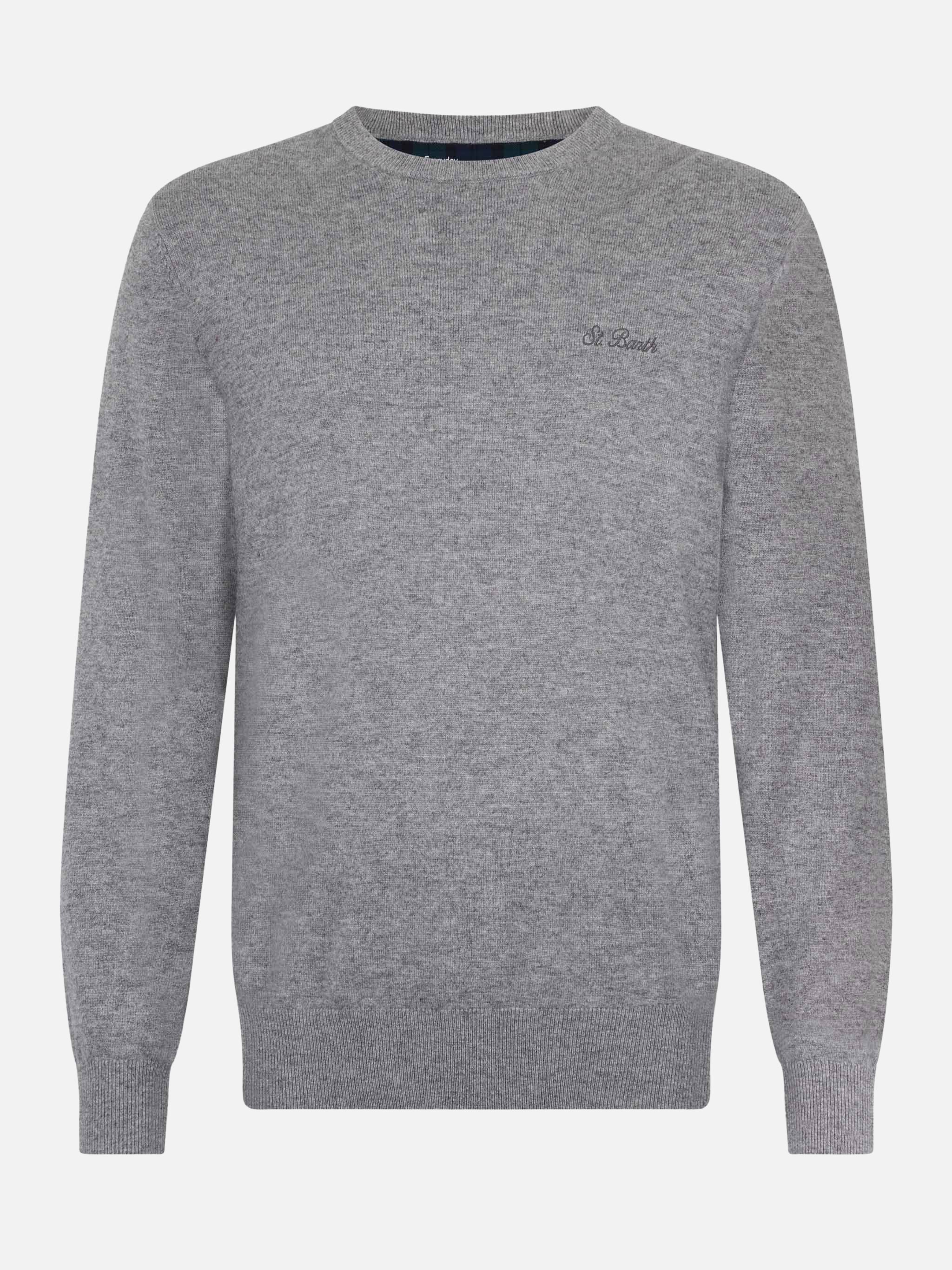 maglione-girocollo-mc2-saint-barth-regent-in-misto-cashmere-grigio-m-lange image 4