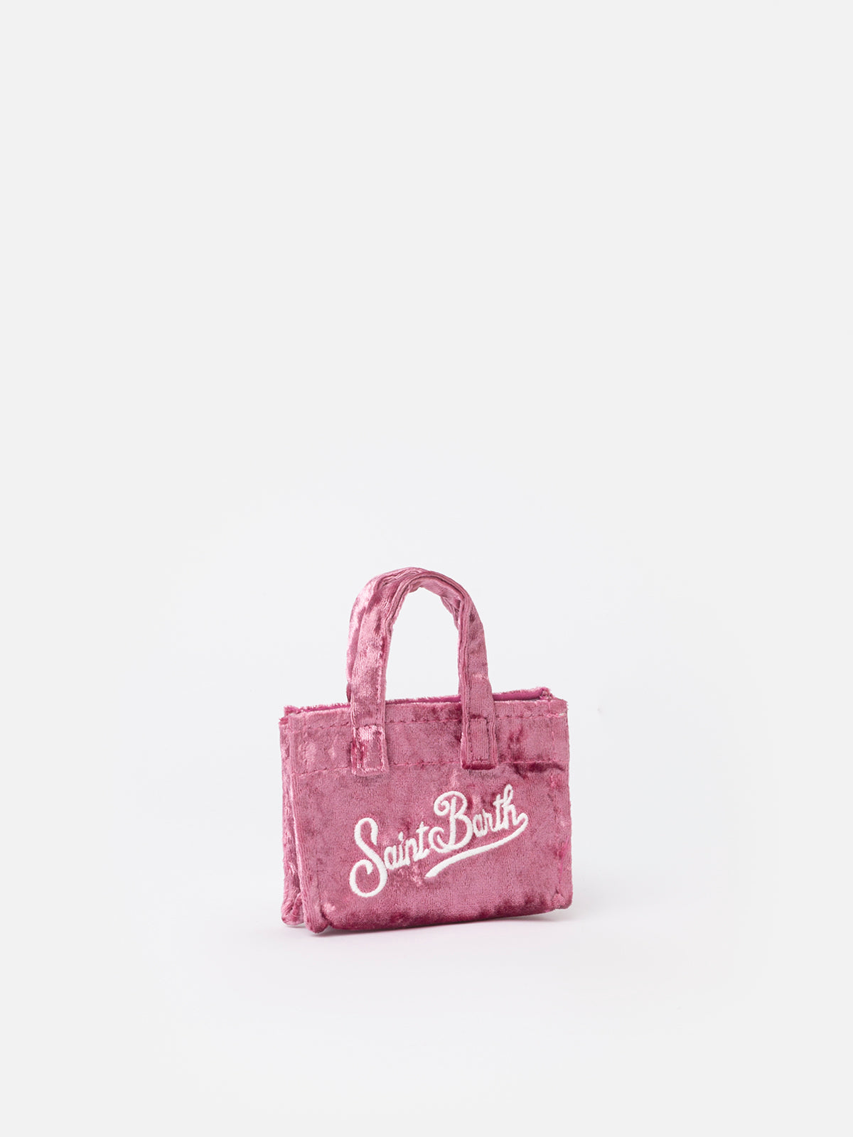 mc2-saint-barth-key-bag-mini-borsa-portachiavi-in-ciniglia-rosa-con-ricamo-logo image 2