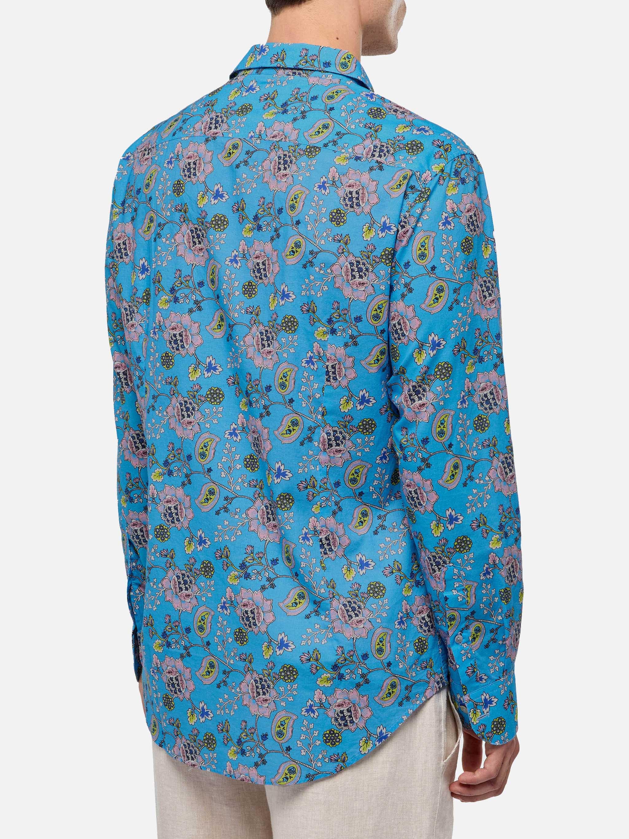 mc2-saint-barth-sikelia-camicia-uomo-mussola-cotone-azzurra-stampa-boho image 3