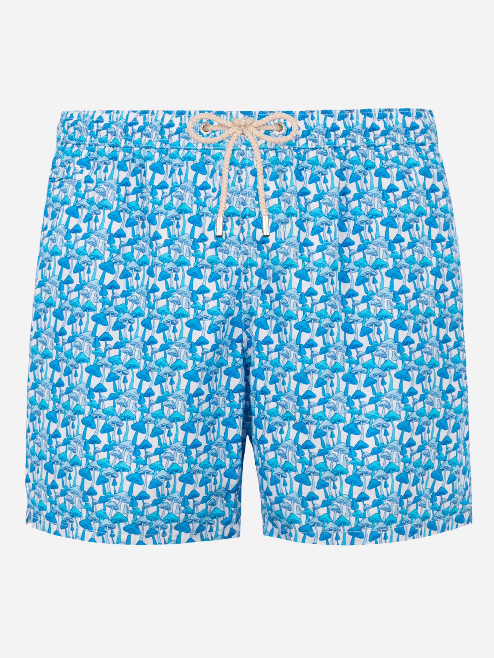 mc2-saint-barth-lighting-costume-mare-uomo-stampa-funghi-bianco-azzurro image 1