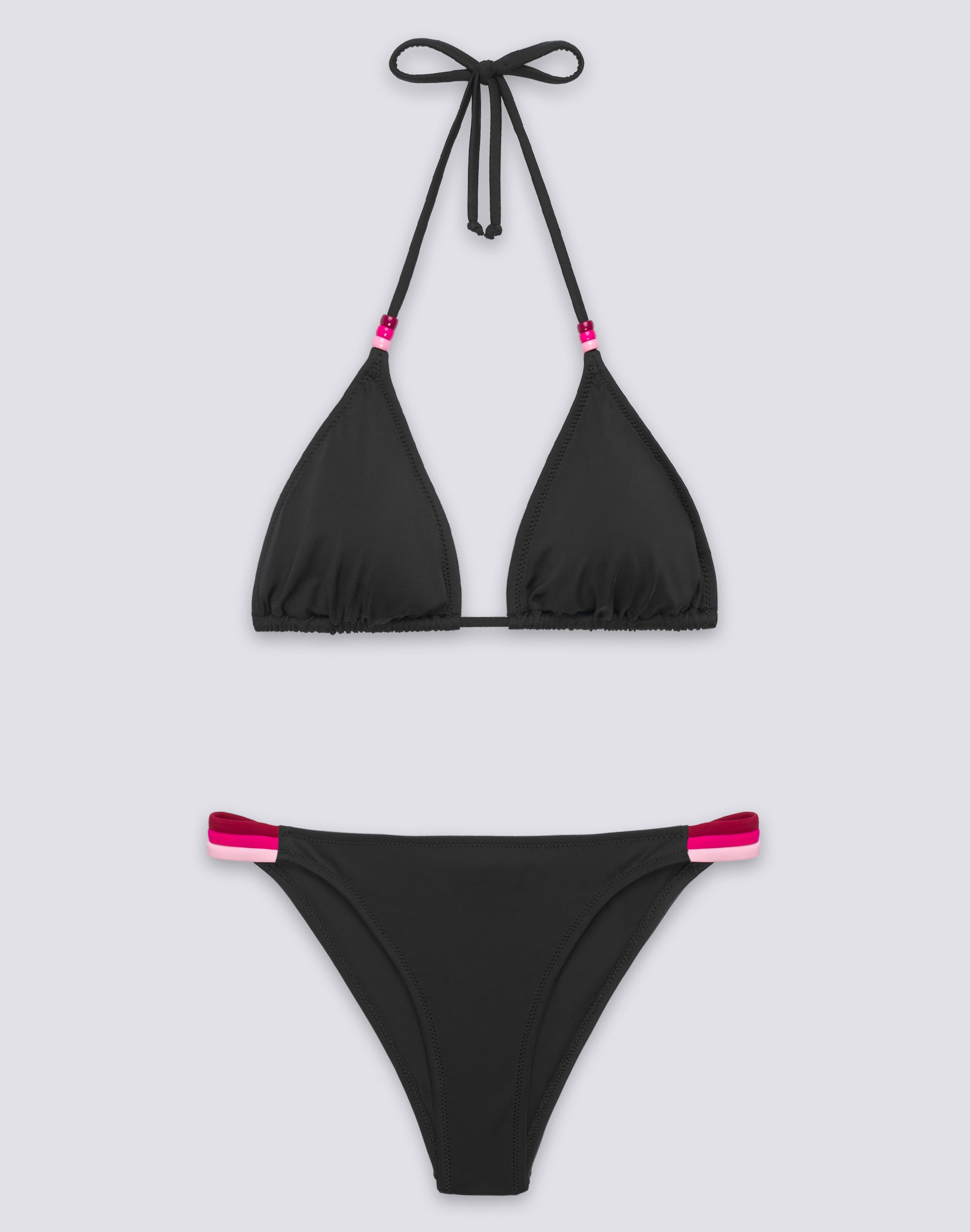sundek-jennifer-bikini-donna-top-triangolo-imbottito-e-slip-fisso-arcobaleno image 1