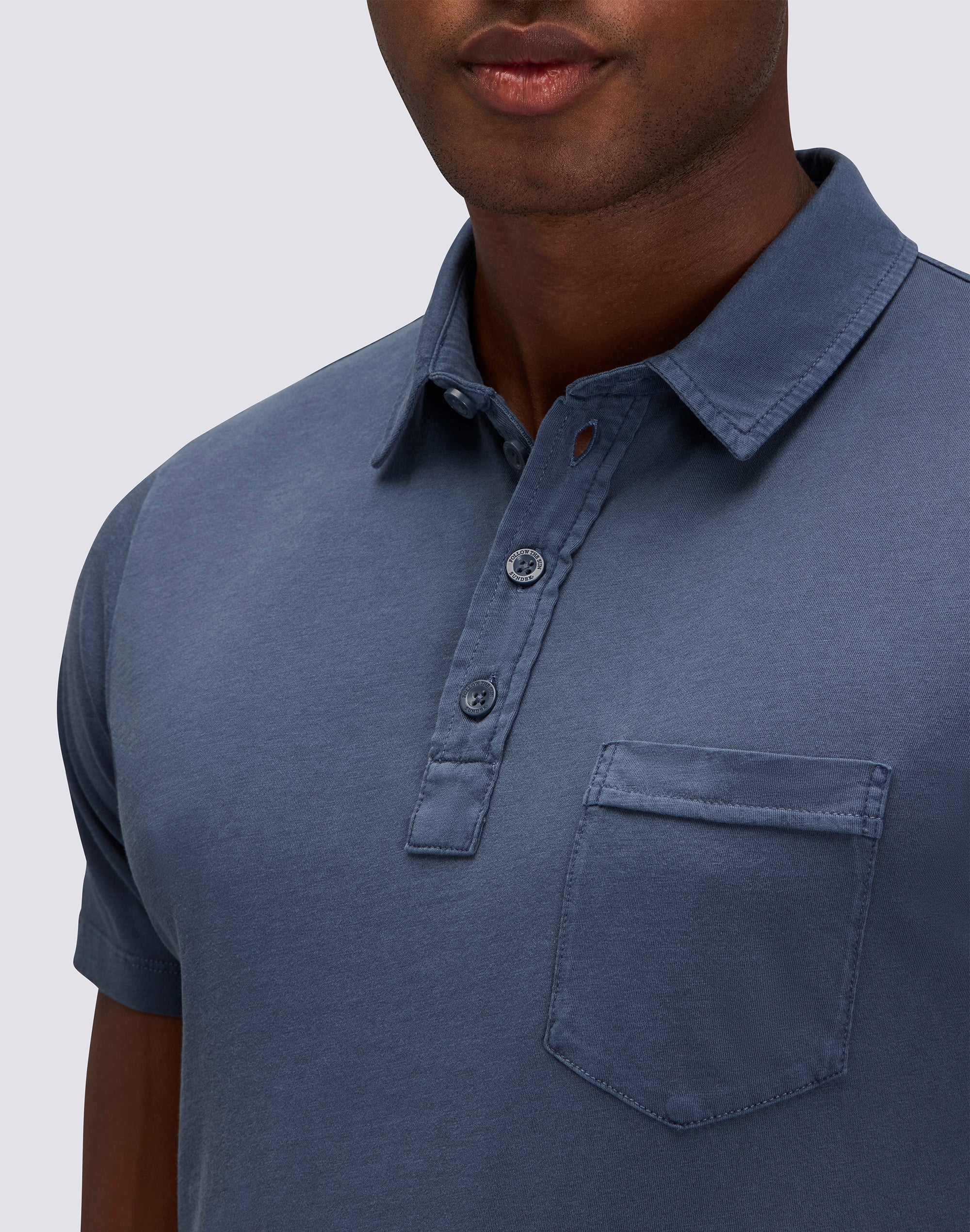 sundek-t-shirt-uomo-tinto-capo-stile-polo-con-taschino image 4