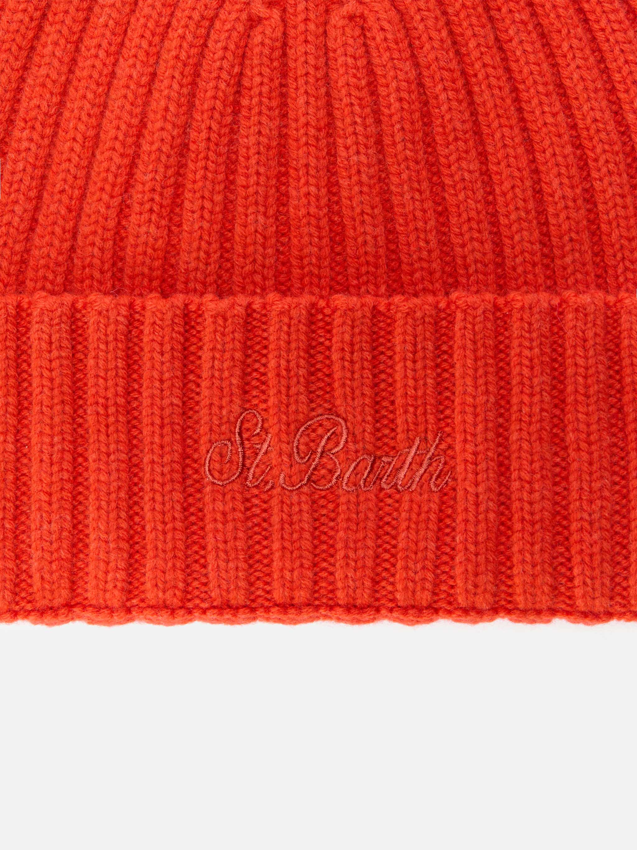 mc2-saint-barth-berretto-wengen-100-lana-arancio-unisex image 2