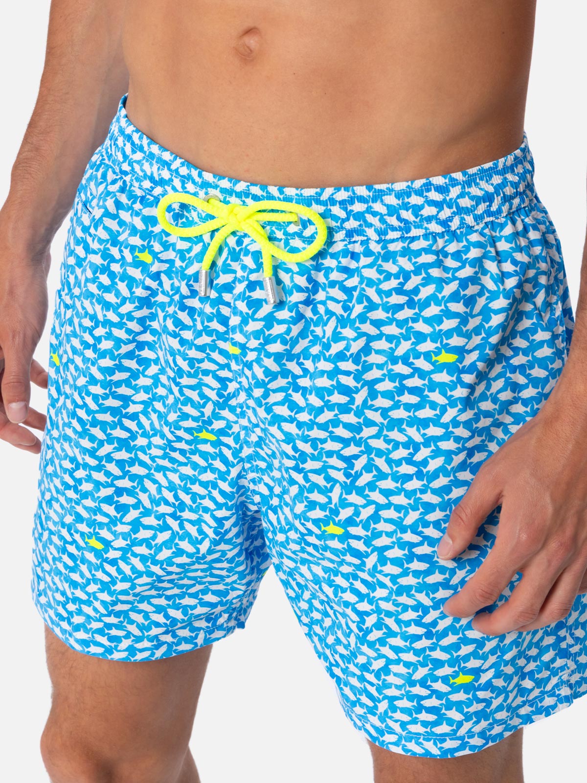 costume-da-bagno-classico-mc2-saint-barth-comfort-light-con-stampa-squali image 3