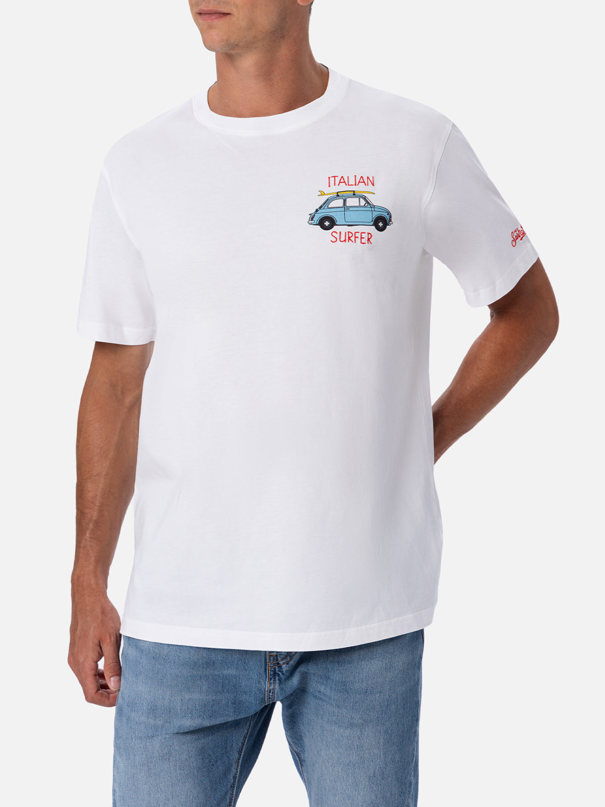 mc2-saint-barth-t-shirt-fiat-500-special-edition-uomo-in-puro-cotone-bianco image 4