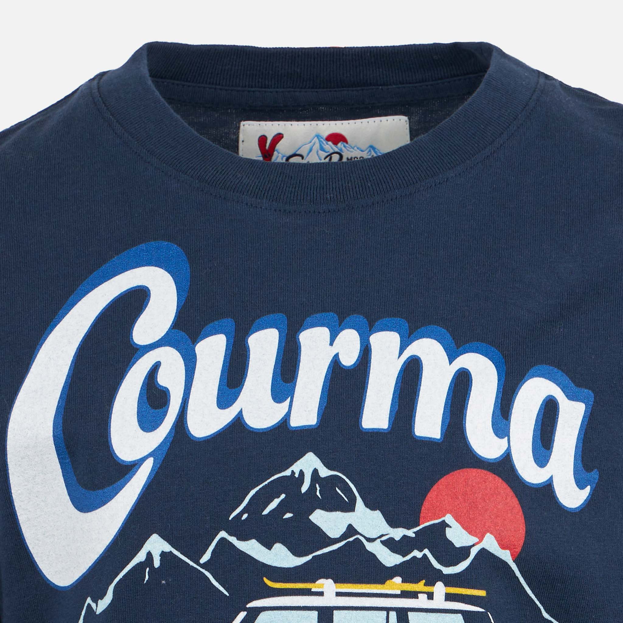 mc2-saint-barth-t-shirt-bambino-in-cotone-pesante-con-stampa-courma-blu image 2
