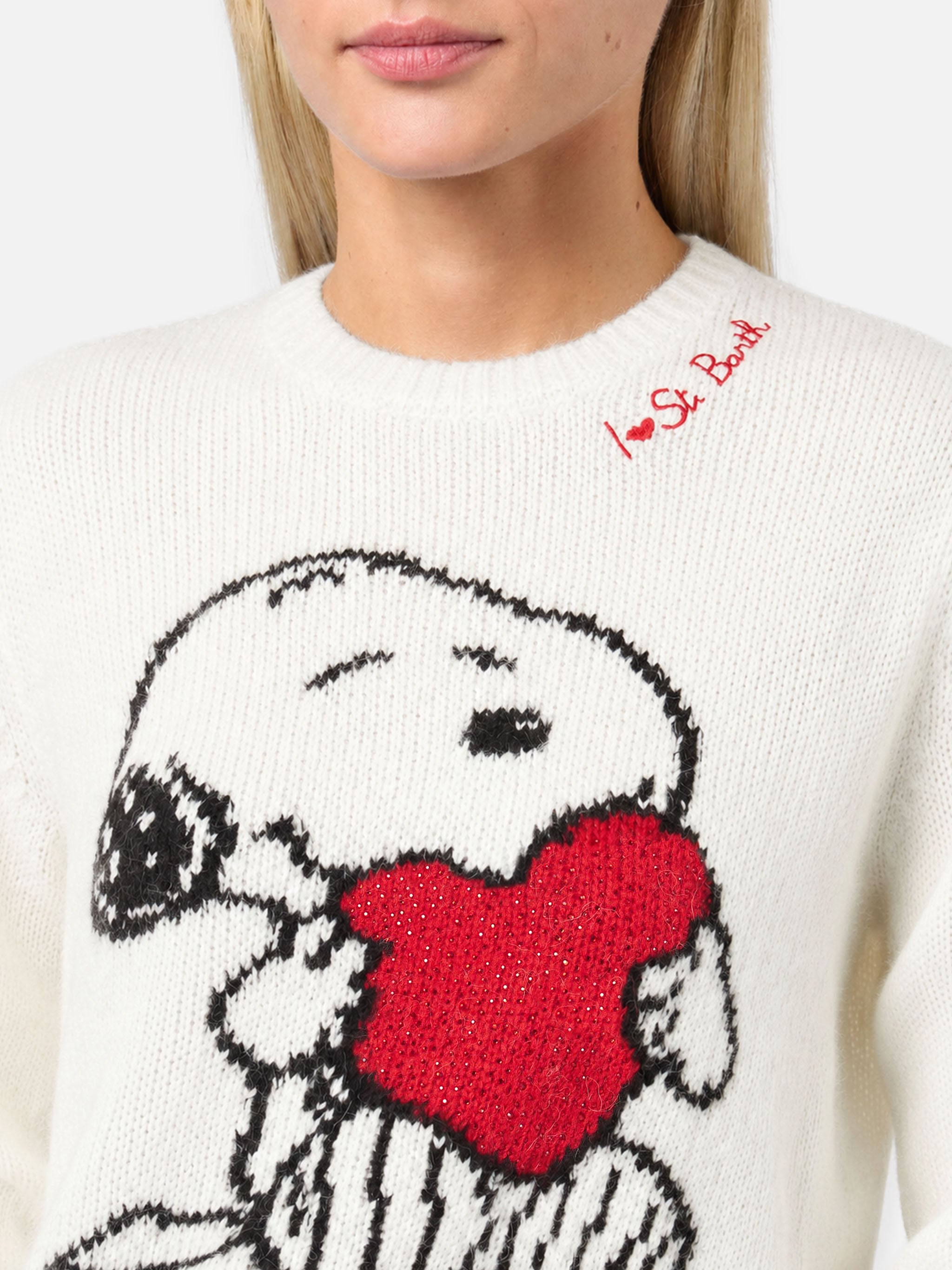 mc2-saint-barth-maglione-girocollo-donna-jacquard-snoopy-e-woodstock-con-cuore-i image 2