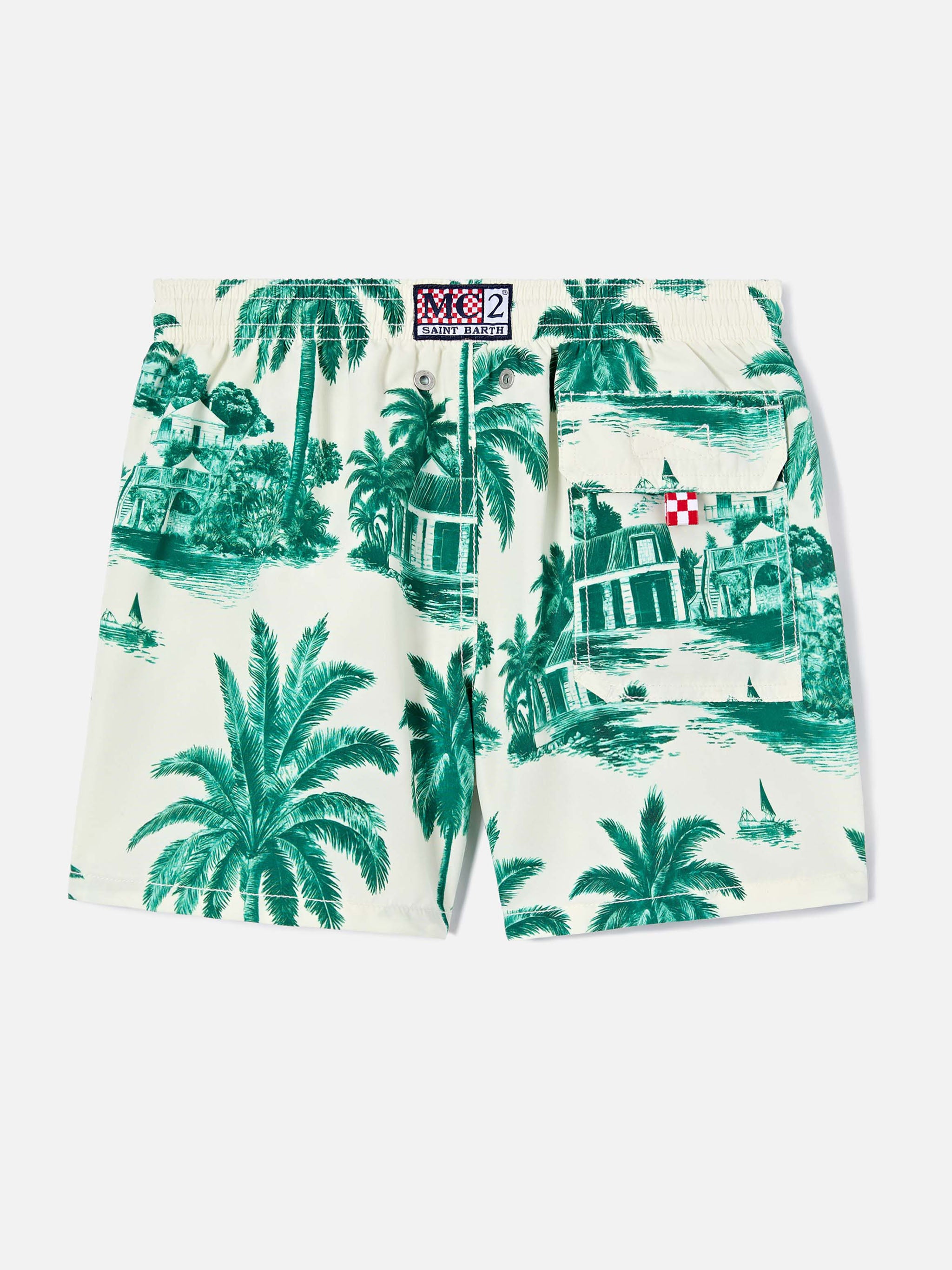 mc2-saint-barth-costume-jean-bambino-con-stampa-toile-de-jouy-verde-vita-elastic image 2