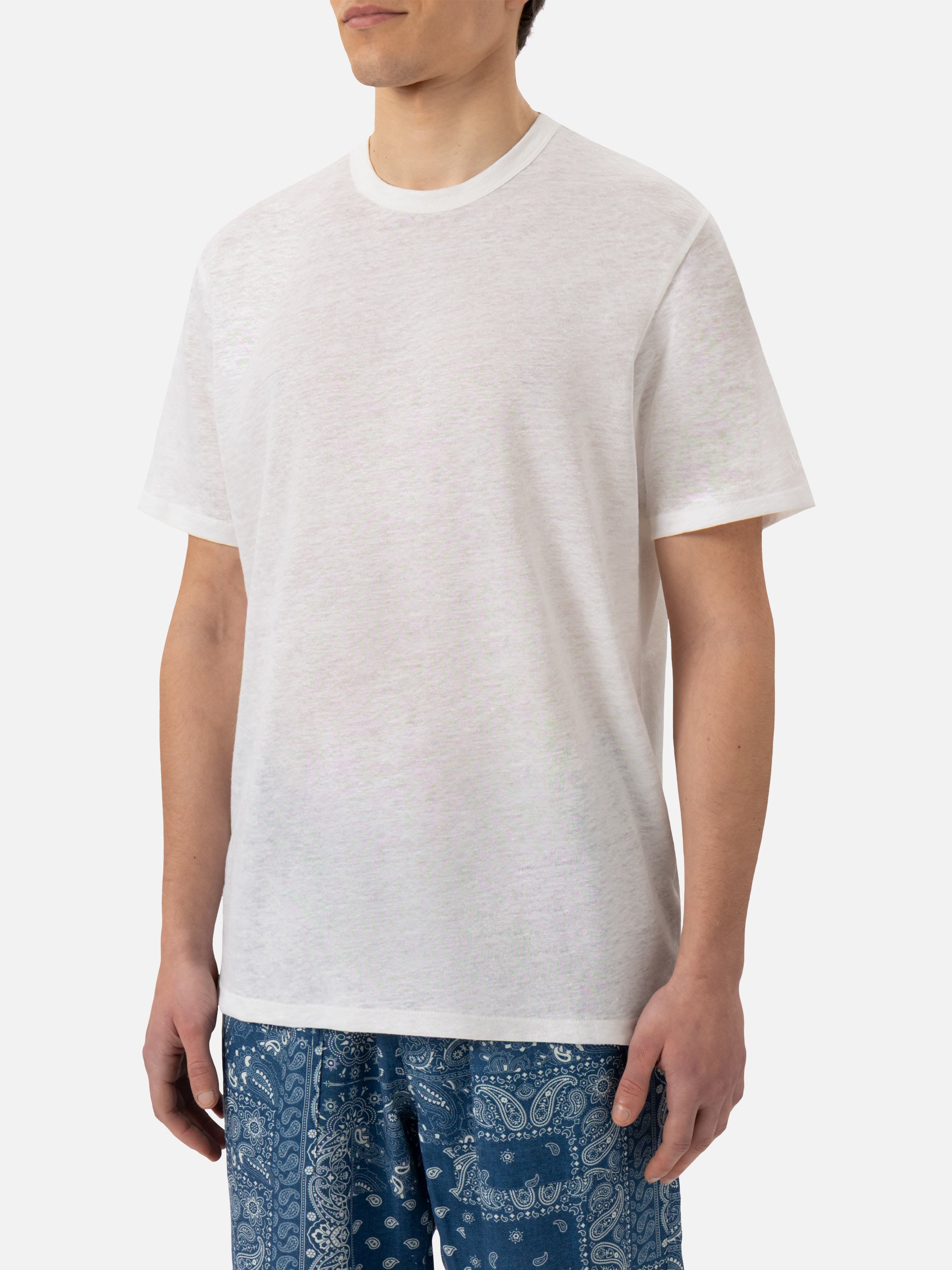 t-shirt-ecstasea-mc2-saint-barth-in-jersey-di-lino-bianca image 2