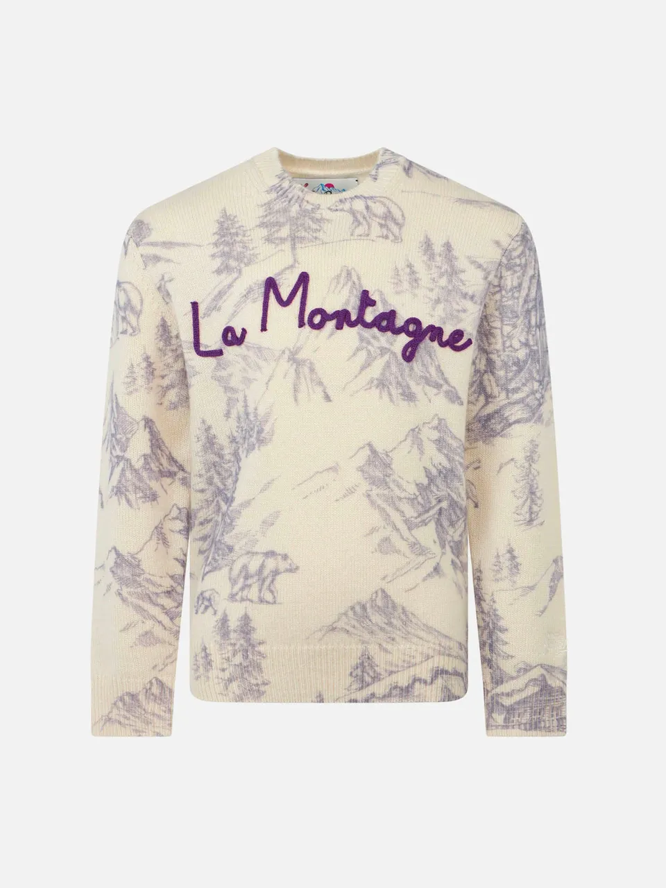 mc2-saint-barth-maglione-bambina-girocollo-toile-de-jouy-la-montagne image 1