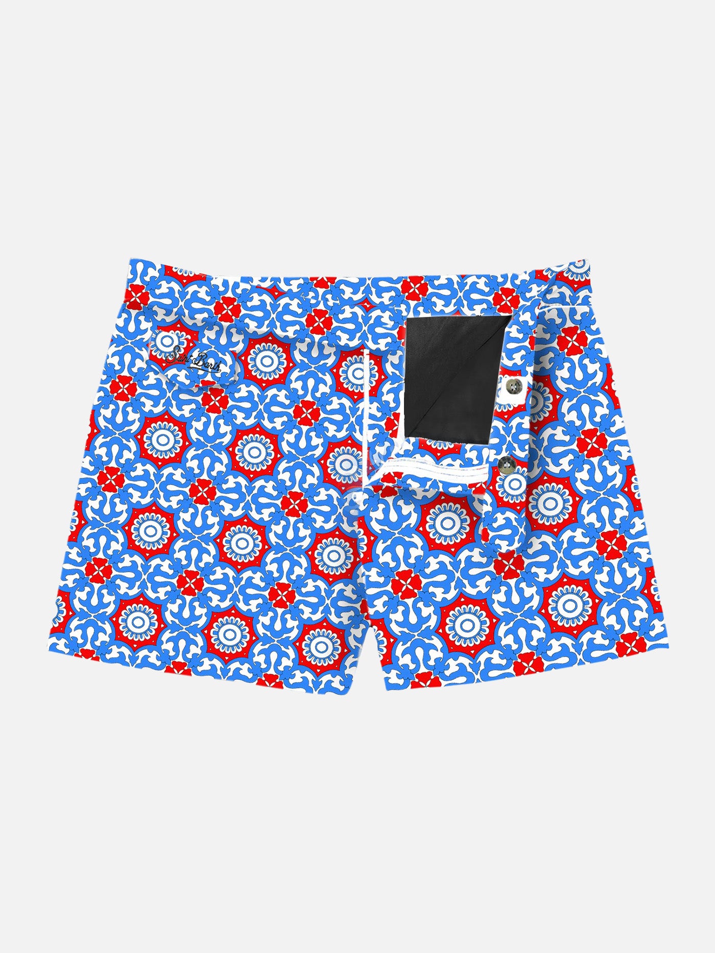 mc2-saint-barth-costume-mare-harrys-uomo-maiolica-corto-bianco-rosso image 1