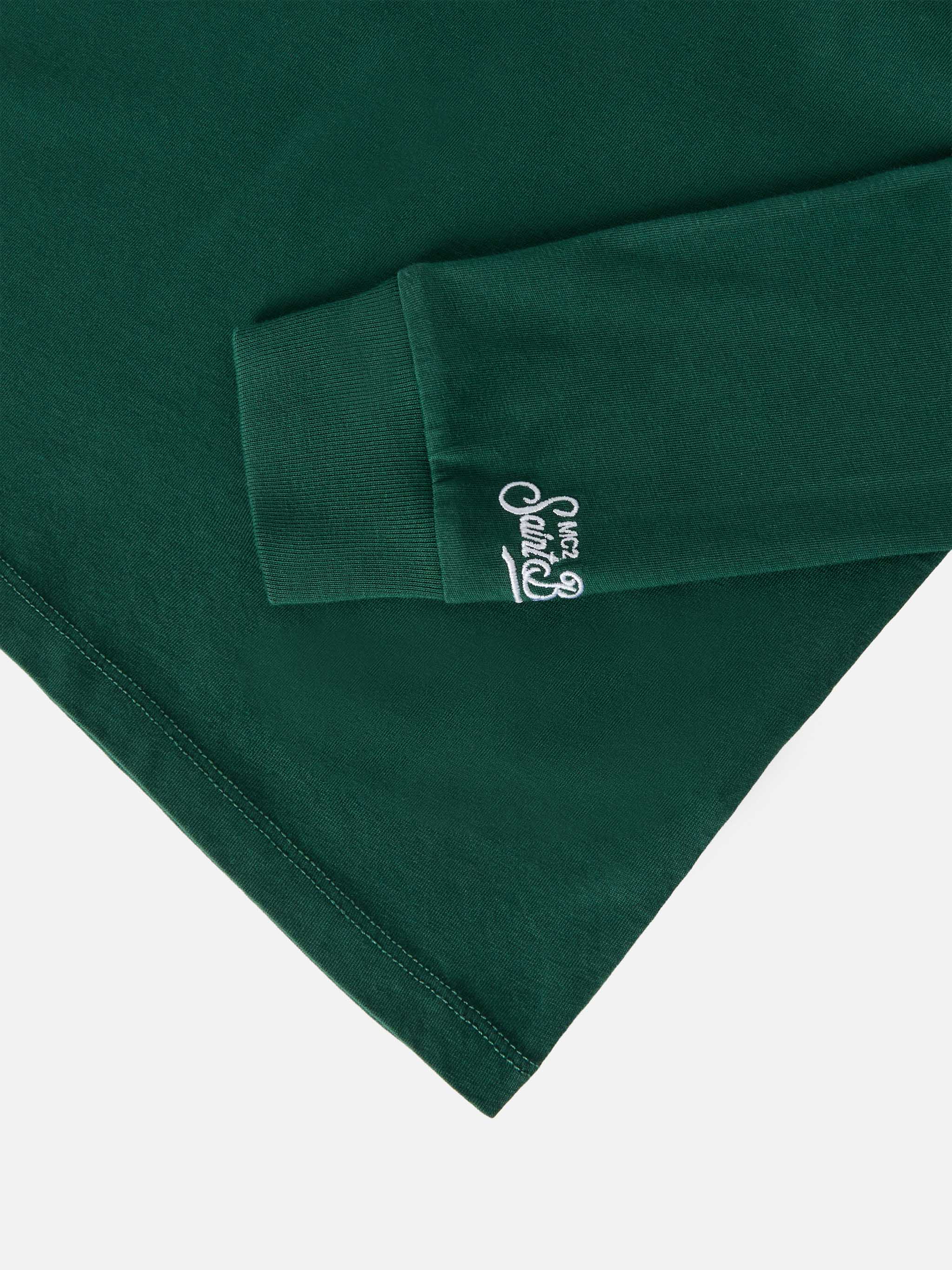 mc2-saint-barth-luton-jr-lut0003-t-shirt-bambino-maniche-lunghe-verde-ricamo image 4