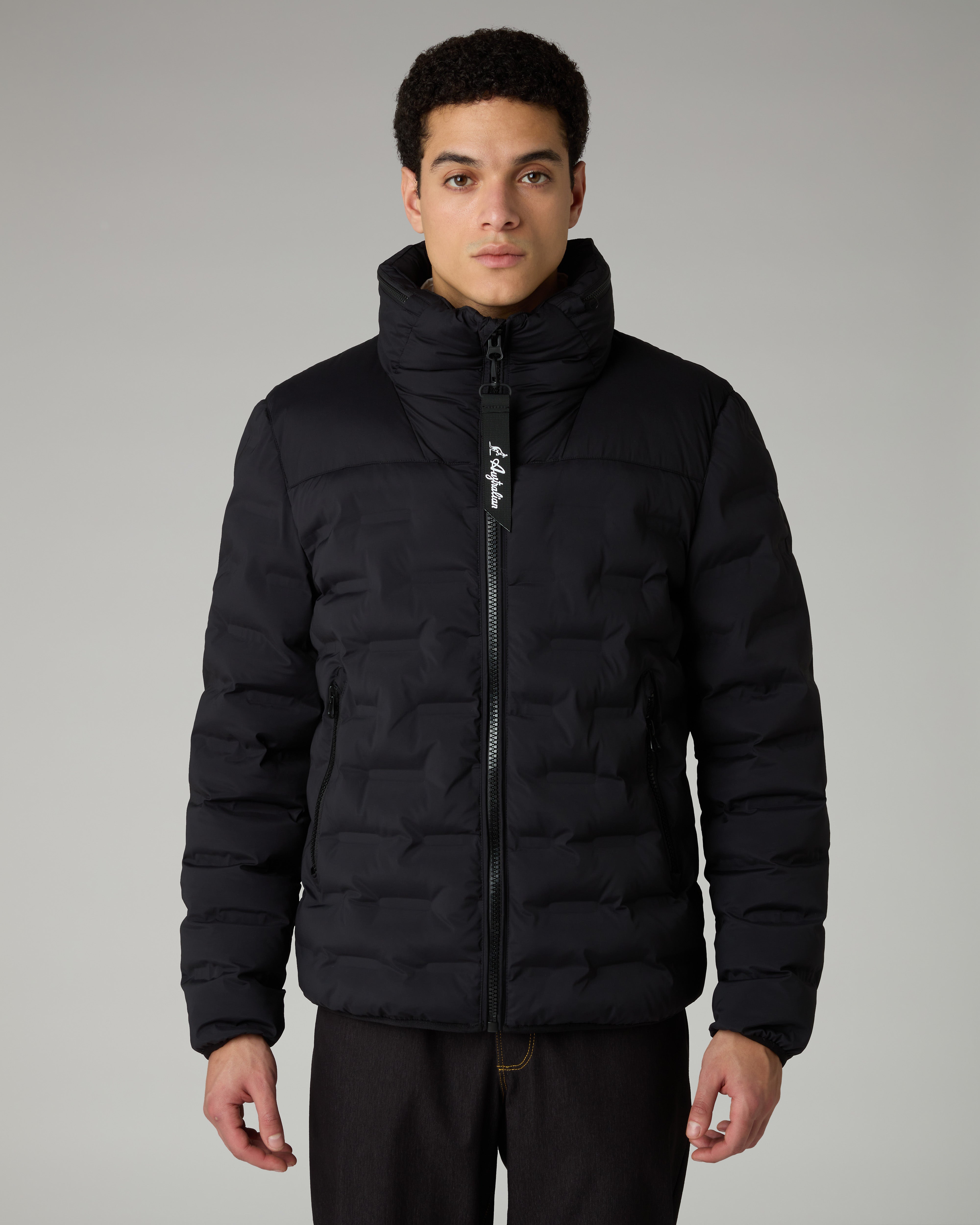 australian-3-d-jacket-giubbotto-trapuntato-termosaldato-nero-uomo image 1