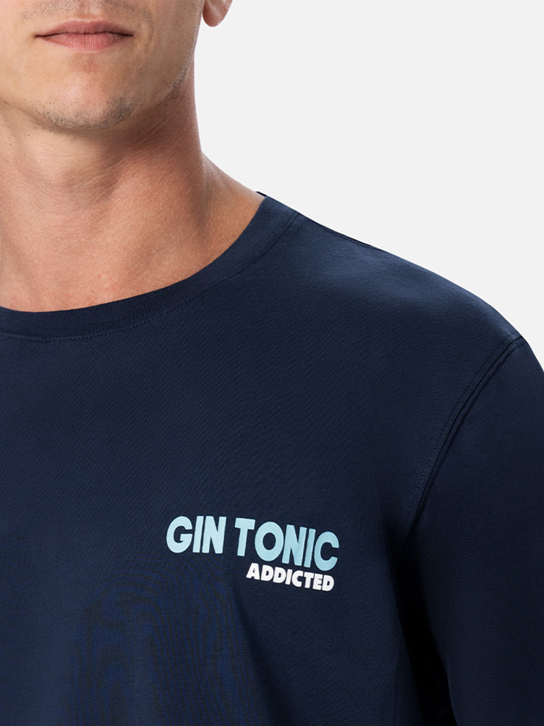 mc2-saint-barth-t-shirt-man-gin-tonic-addicted-blu-in-cotone image 2