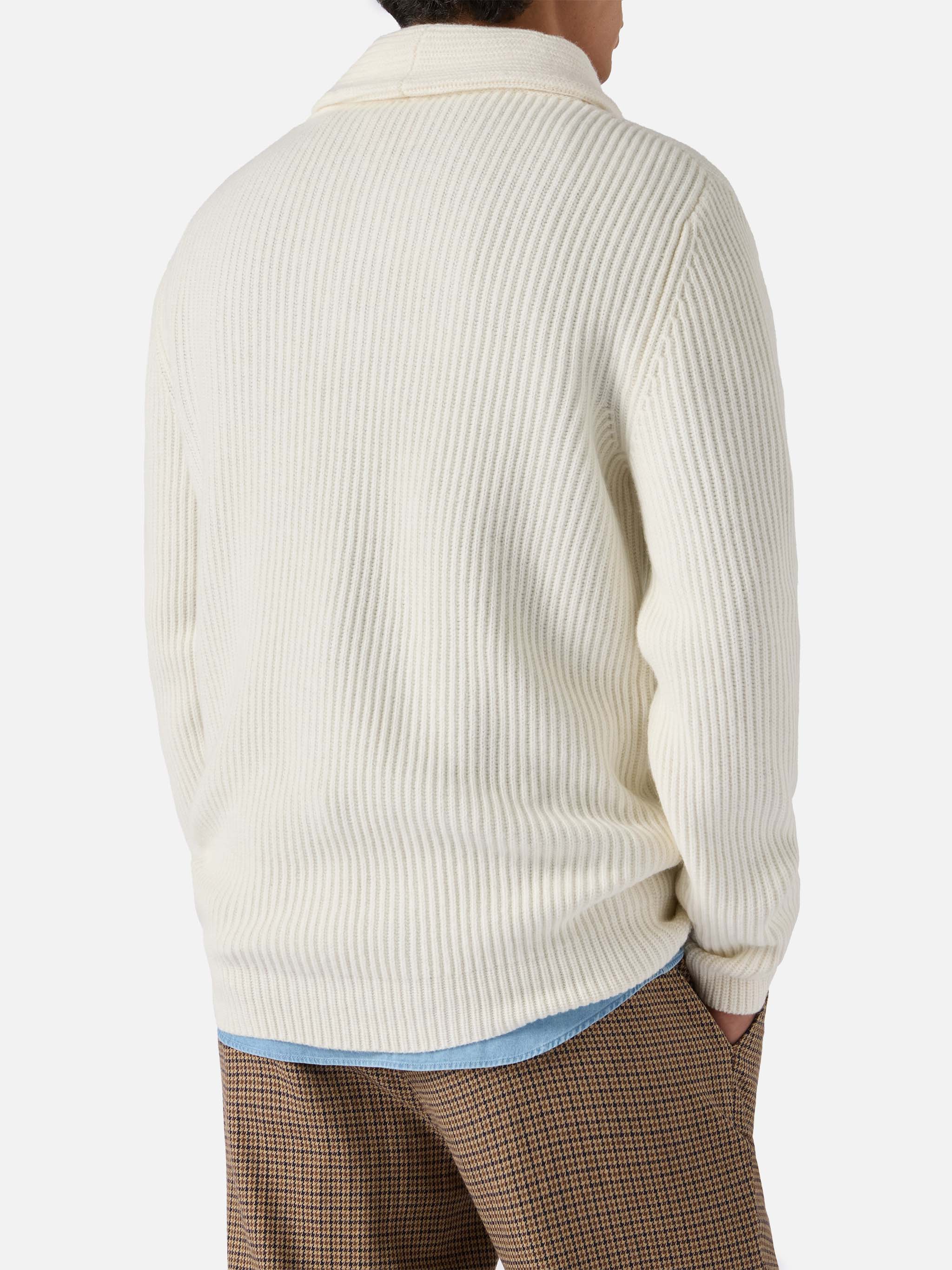 mc2-saint-barth-glasgow-cardigan-uomo-bianco-in-pura-lana image 3