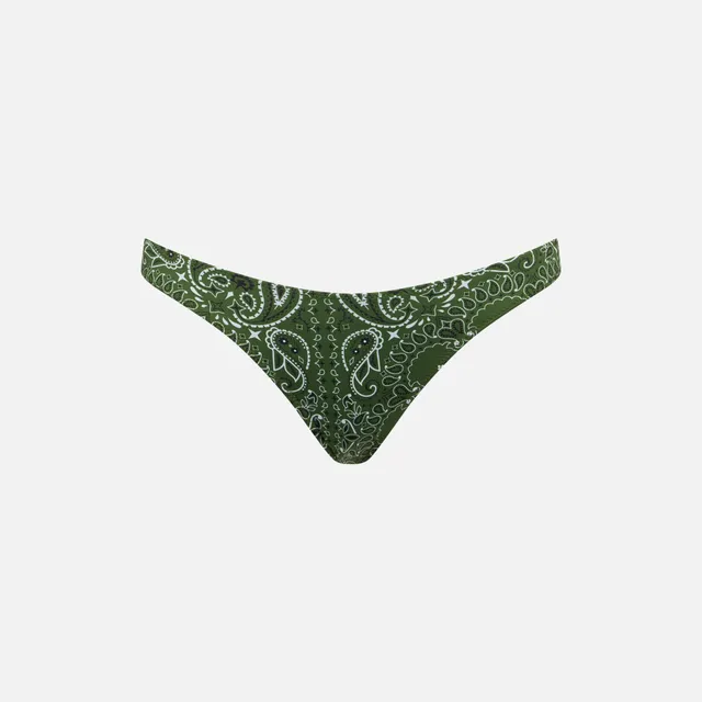 mc2-saint-barth-naomi-slip-mare-bandana-verde-militare image 1