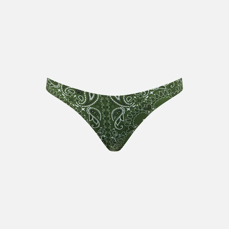 mc2-saint-barth-naomi-slip-mare-bandana-verde-militare image 1