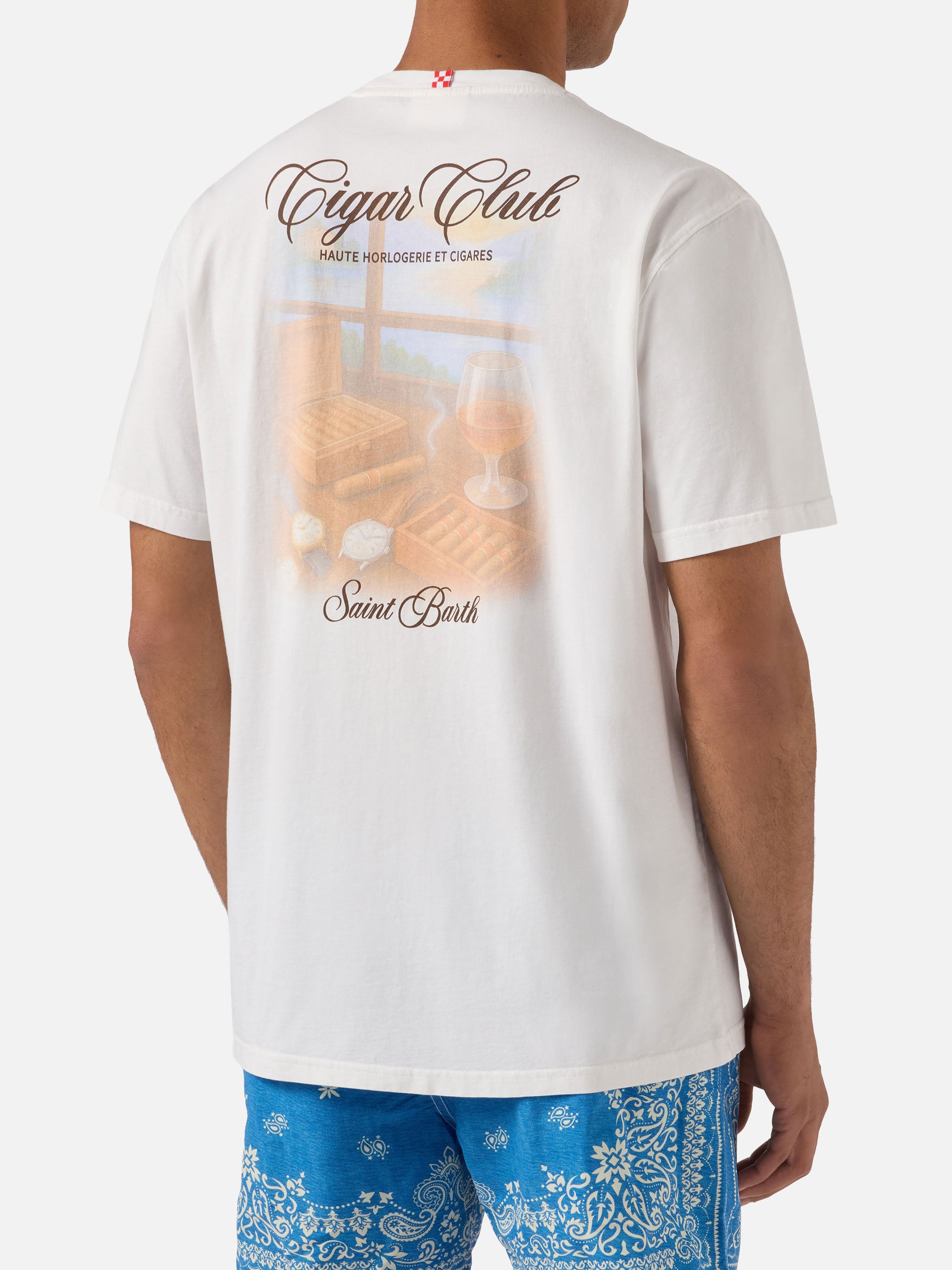 mc2-saint-barth-portland-t-shirt-uomo-bianca-cigar-club-in-cotone image 4