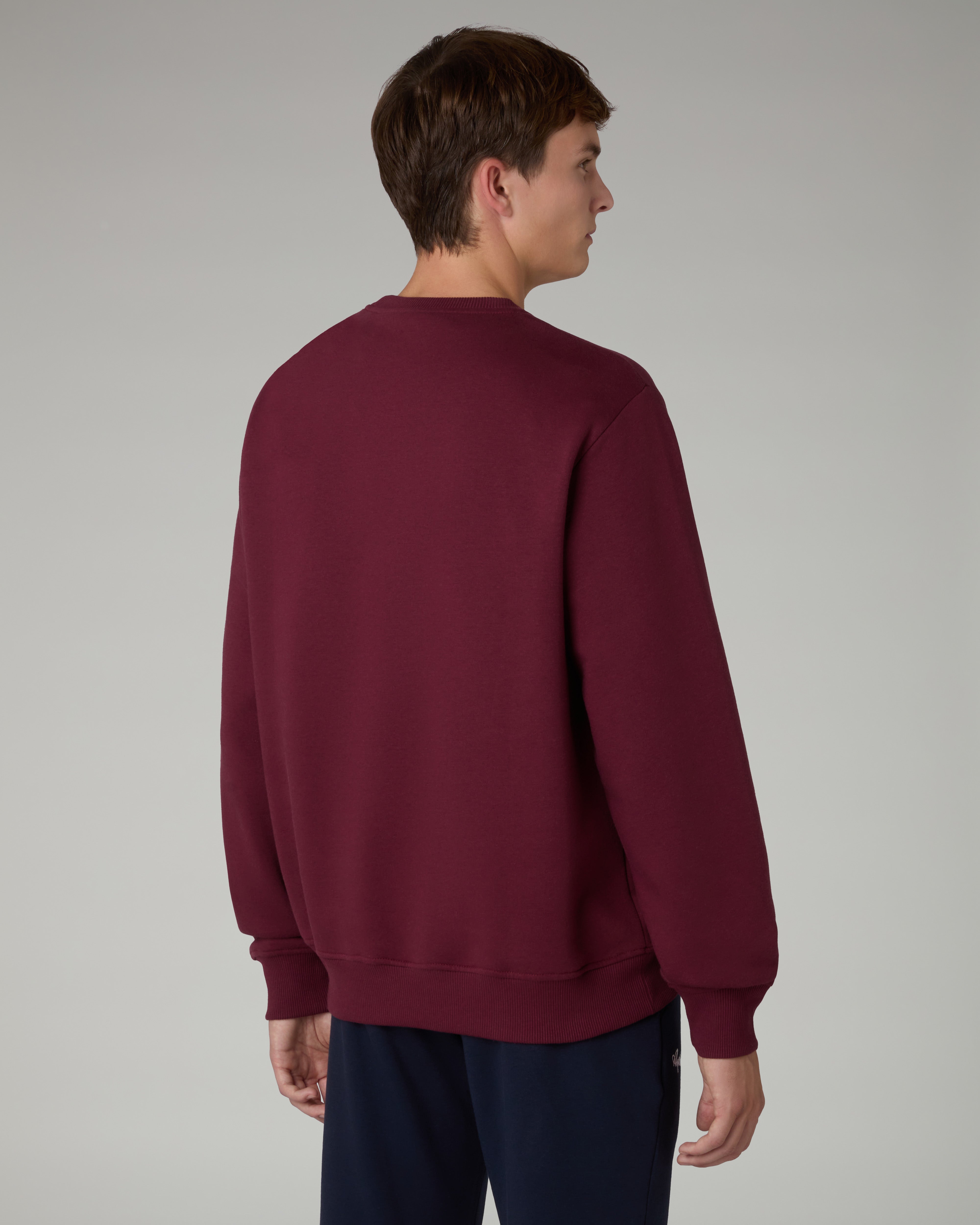 australian-tennis-club-crewneck-felpa-girocollo-cotone-rubino image 4
