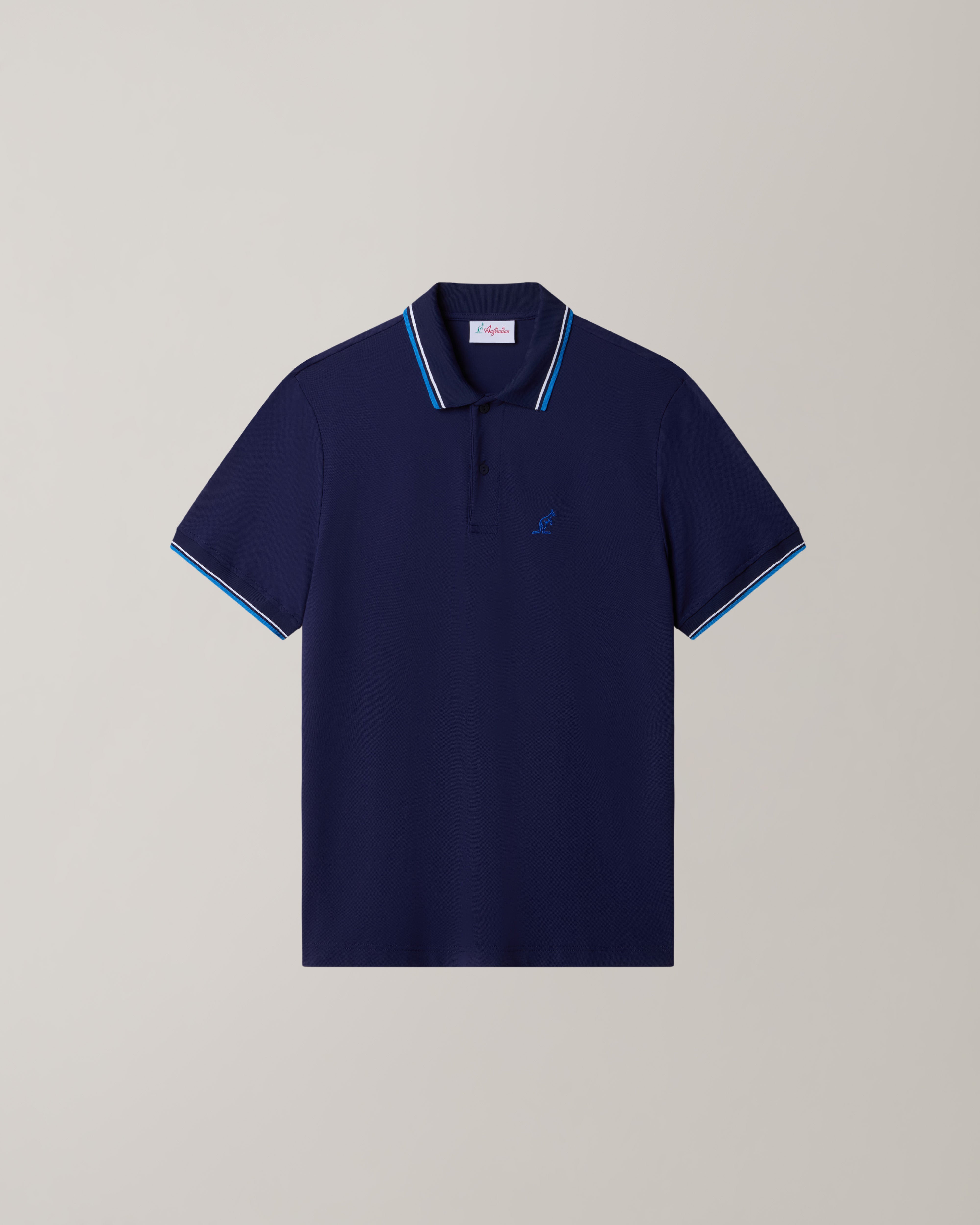 australian-2-stripes-league-polo-in-piquet-tecnico-uomo image 5