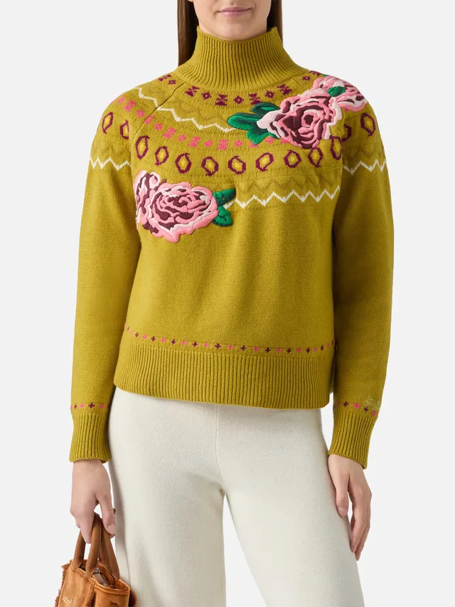 mc2-saint-barth-meghan-maglione-donna-misto-cashmere-jacquard-nordico-verde image 1