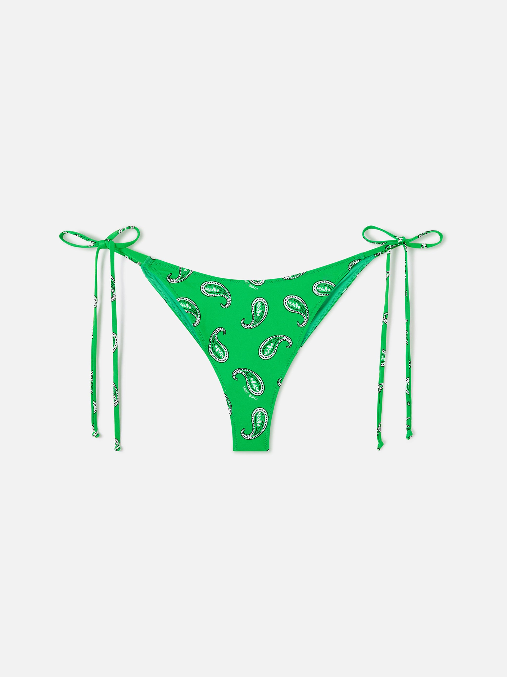 mc2-saint-barth-slip-mare-marielle-donna-verde-paisley-con-laccetti image 1