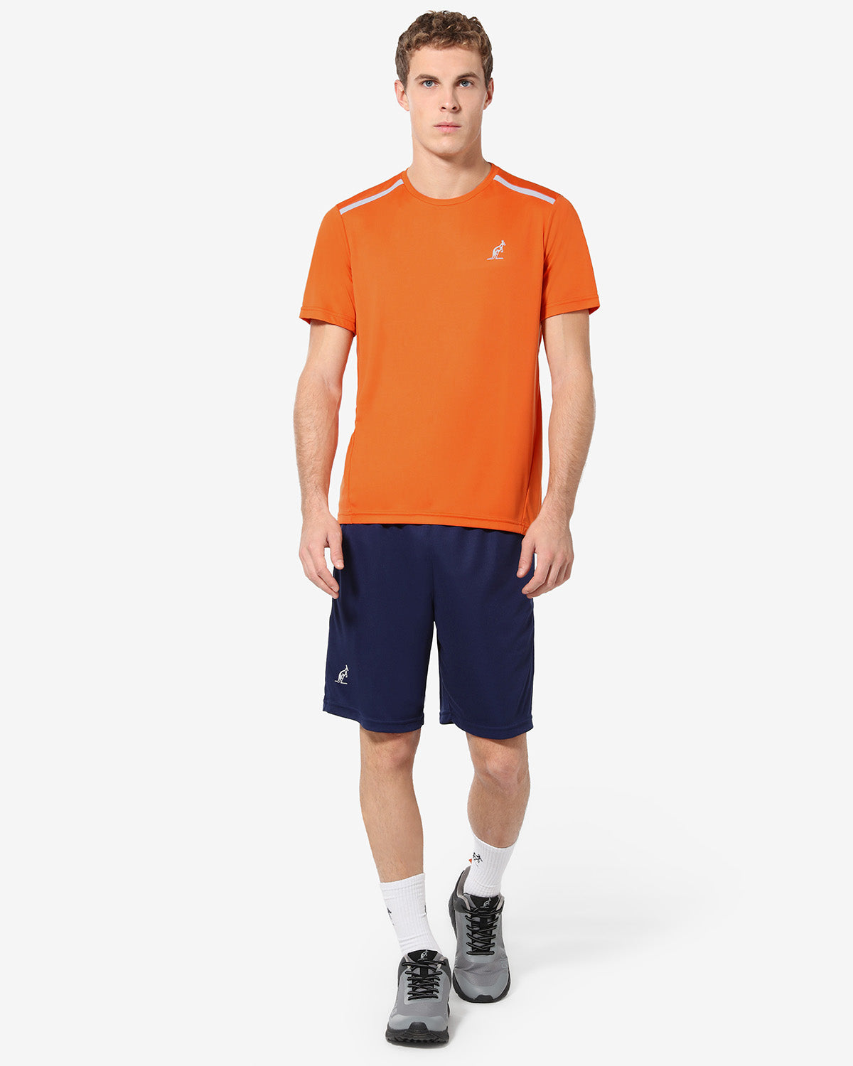 australian-t-shirt-ace-arancio-acceso-t-shirt-tennis-performance-made-in-italy image 2