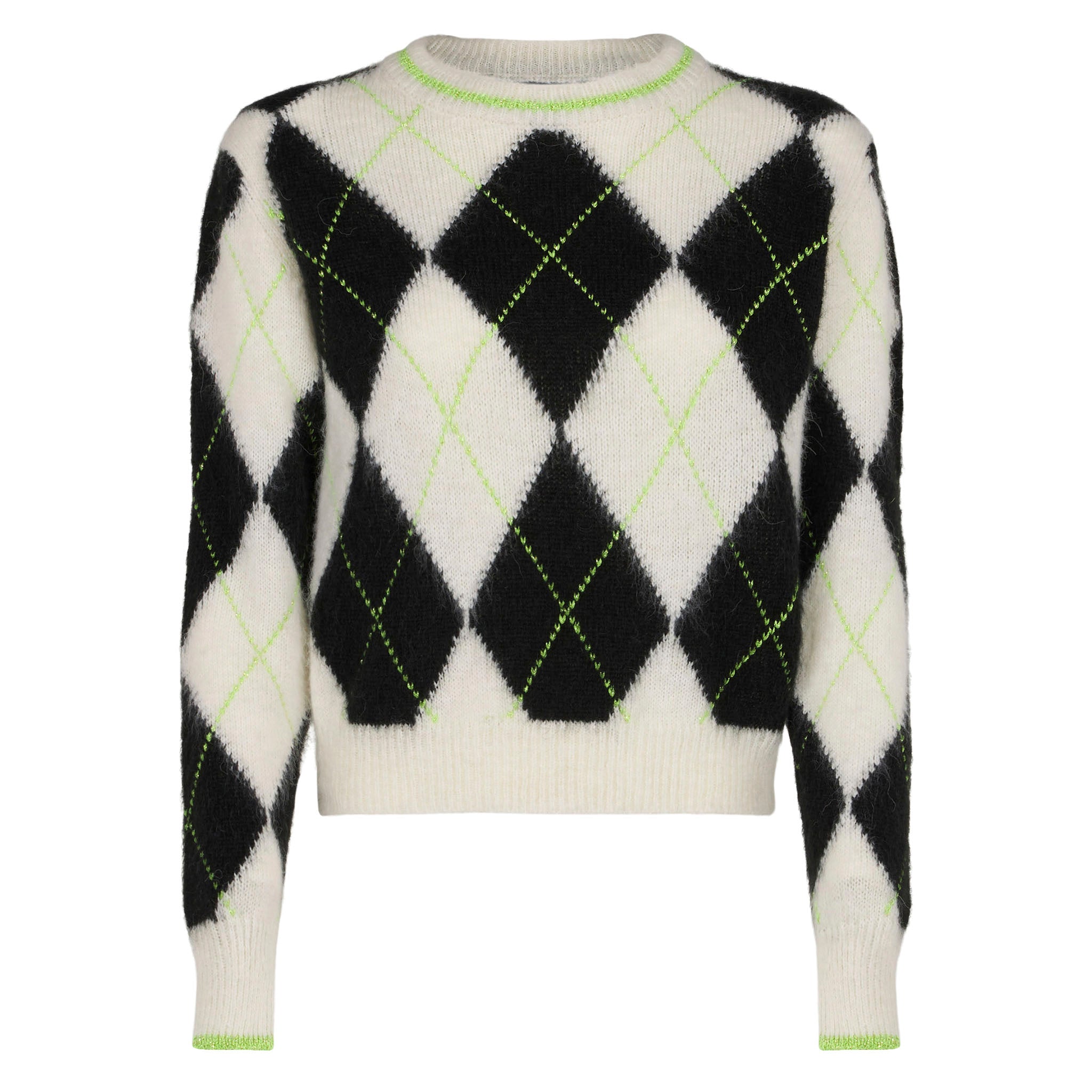 mc2-saint-barth-maglione-crop-new-queen-soft-nero-fantasia-argyle image 4