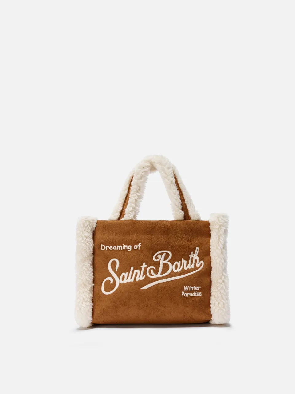 mc2-saint-barth-borsa-a-mano-vanity-mini-shearling-cammello image 1
