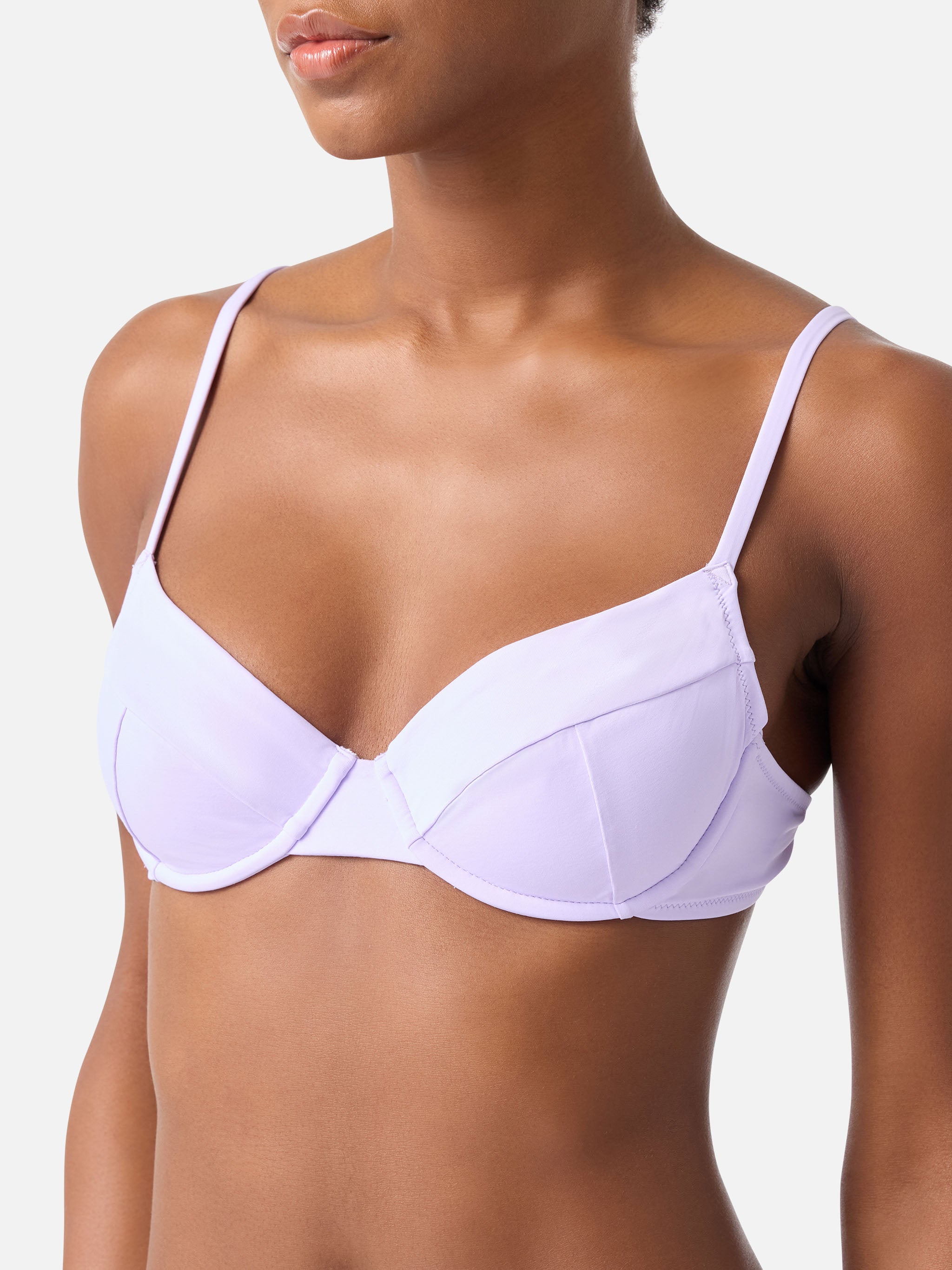 top-bikini-mc2-saint-barth-bea-bralette-con-ferretto-lilla-tinta-unita-donna image 2