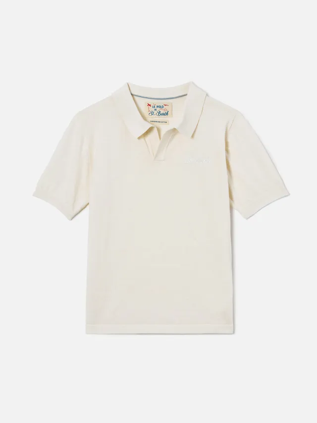 mc2-saint-barth-sloan-jr-polo-bambino-panna image 1