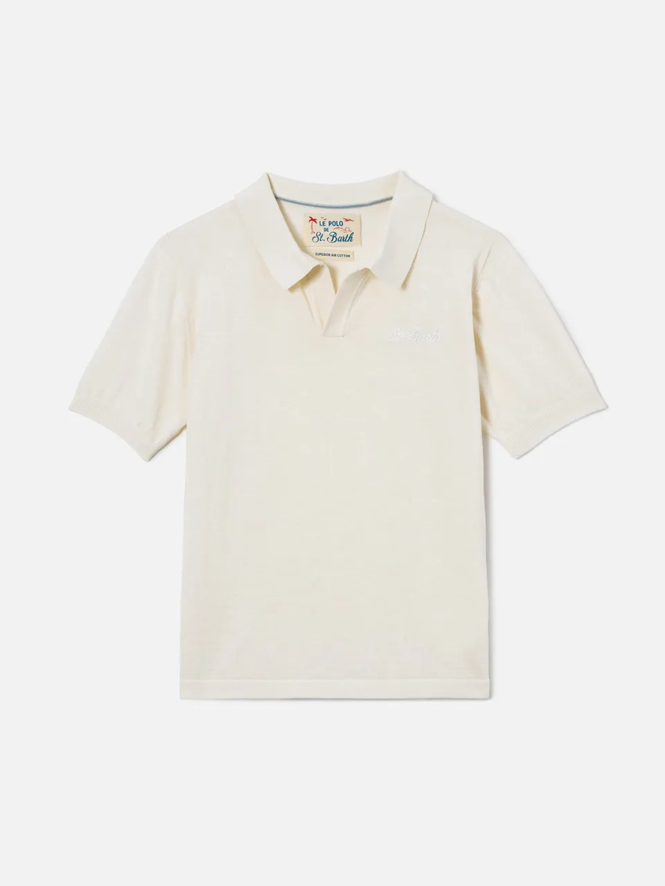 mc2-saint-barth-sloan-jr-polo-bambino-panna image 1