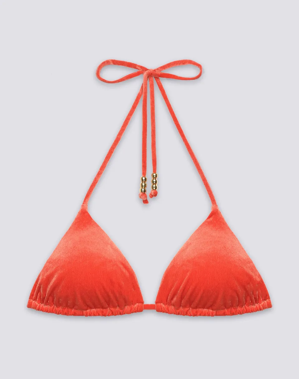 sundek-jennifer-bikini-top-donna-triangolo-regolabile-velluto-perline image 1