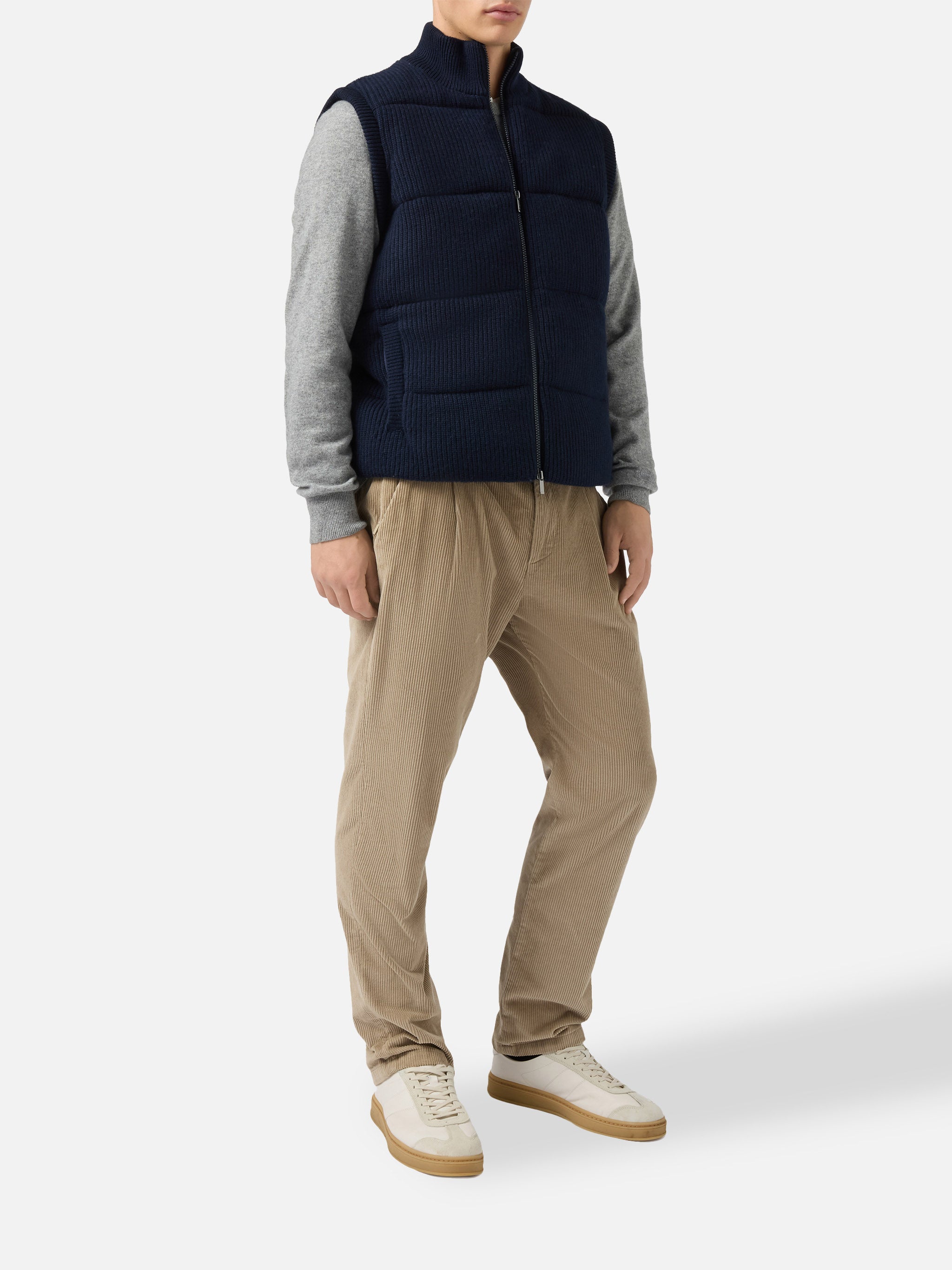 mc2-saint-barth-gilet-imbottito-uomo-leeds-knit-lee001-blu image 2