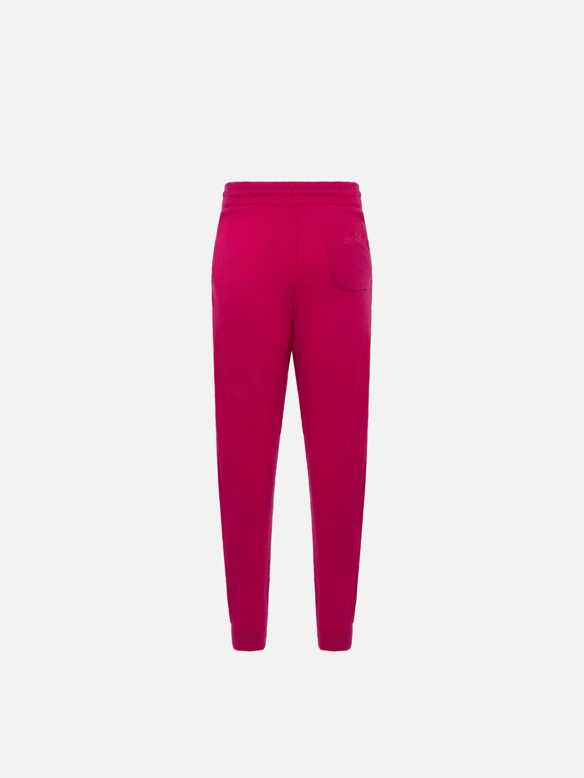 mc2-saint-barth-pantaloni-jogger-in-maglia-fucsia-da-bambina image 2