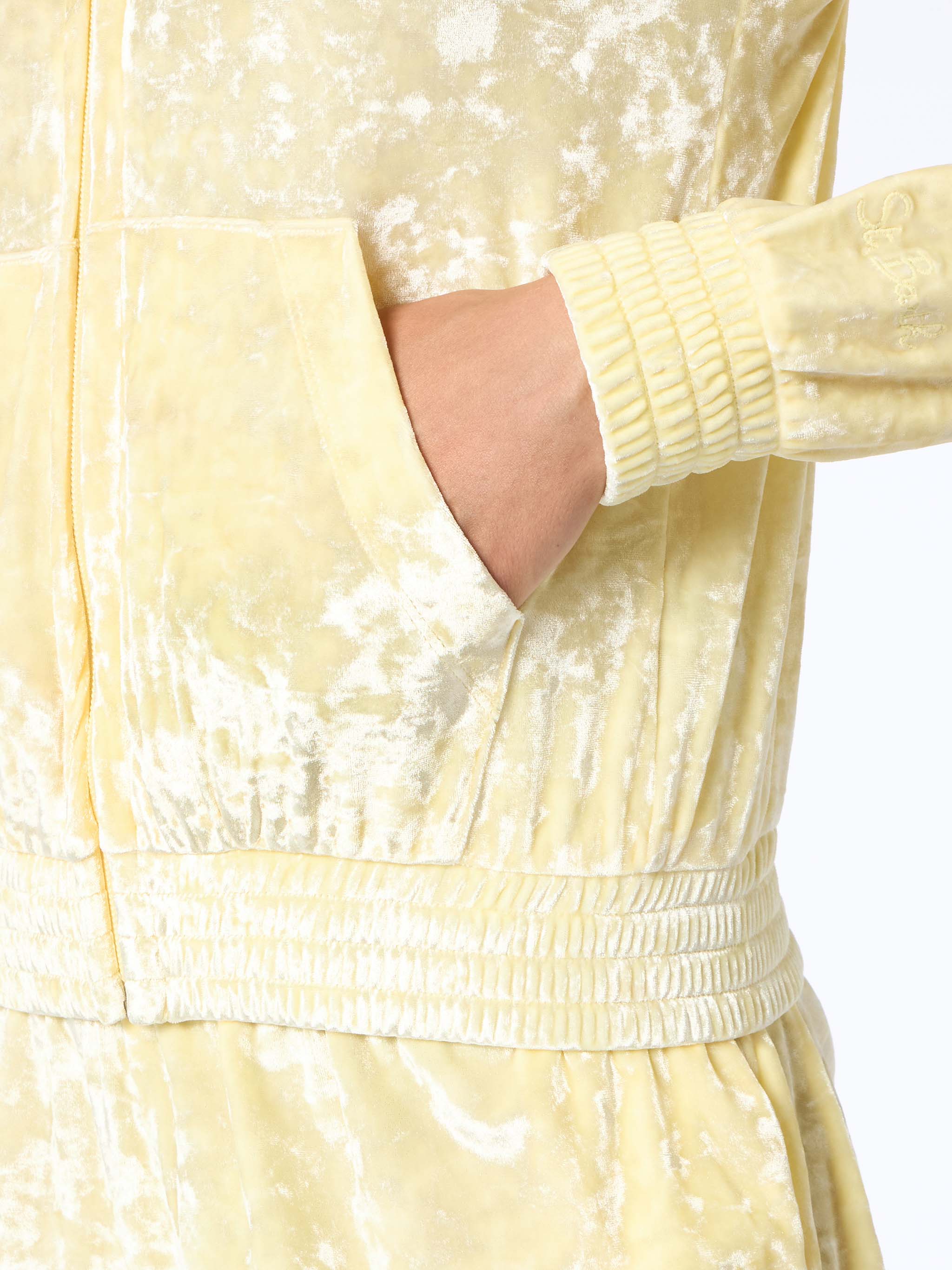 mc2-saint-barth-felpa-donna-jasmine-con-zip-in-tessuto-effetto-spugna-giallo-chi image 4