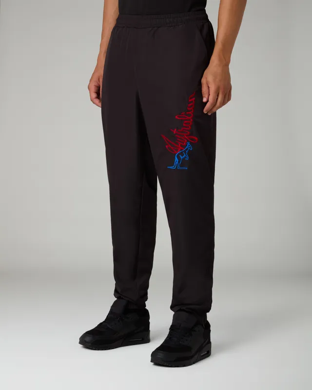 australian-randall-track-pant-pantaloni-tuta-nero-heritage image 1