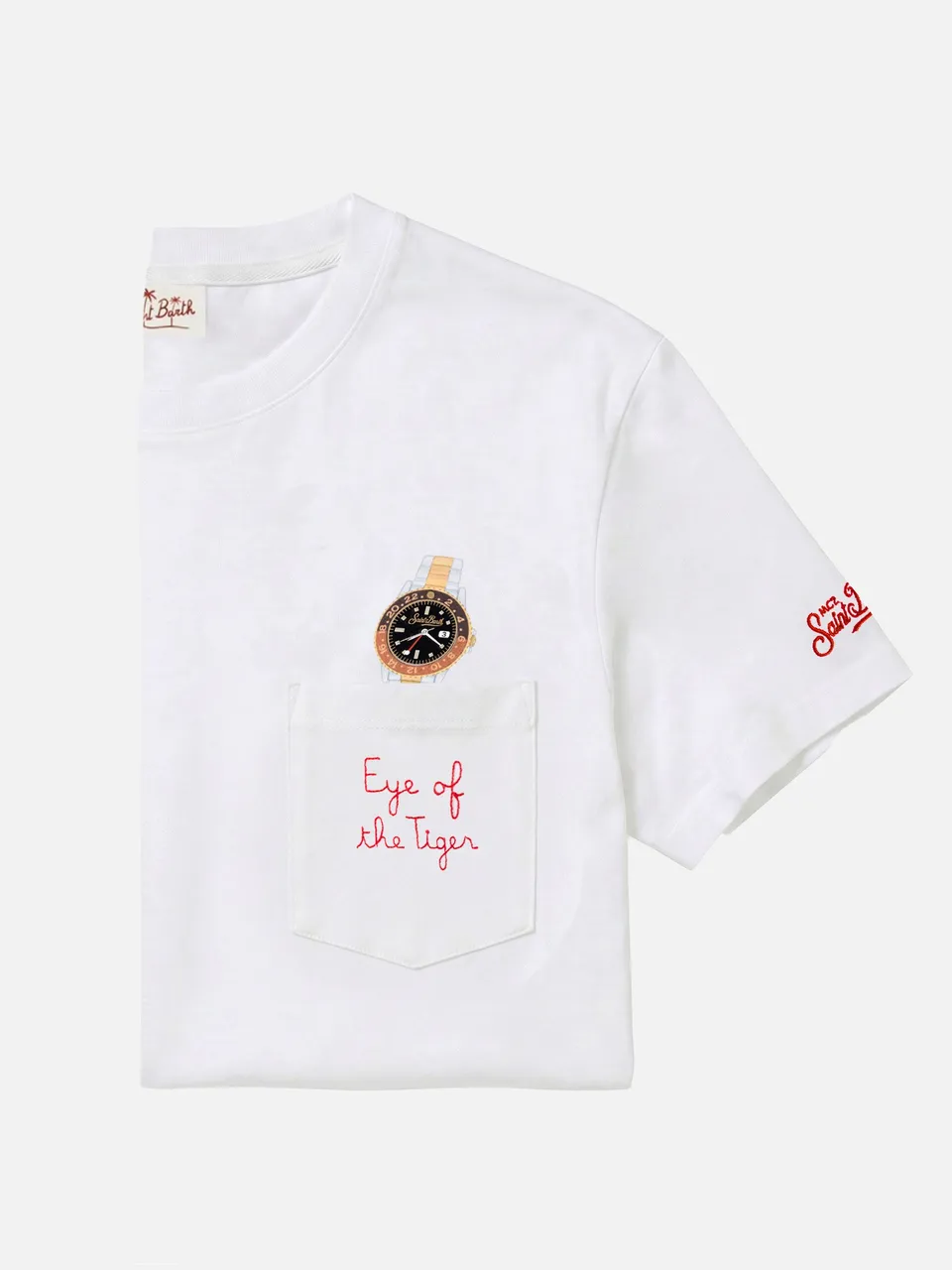 mc2-saint-barth-t-shirt-austin-uomo-bianca-cotone-eye-of-the-tiger image 1