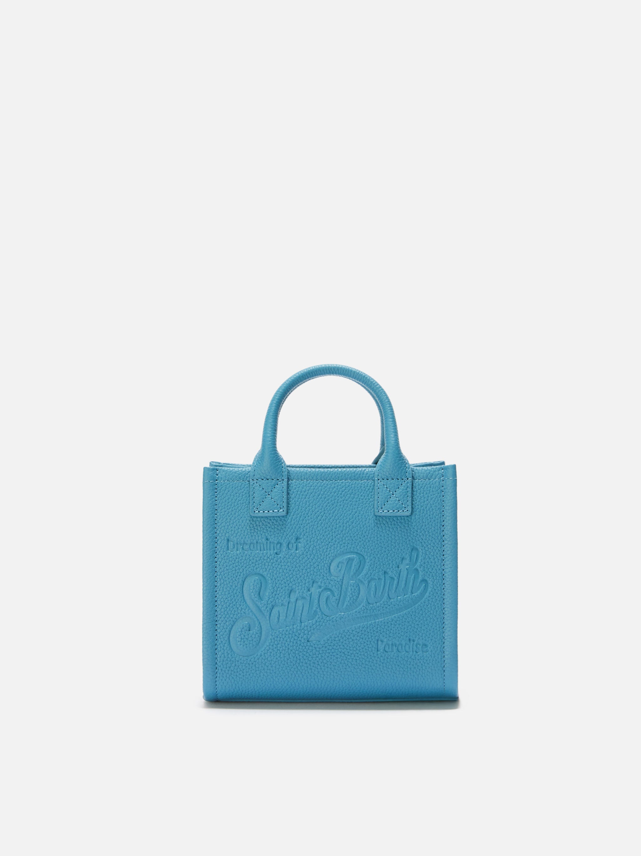 mc2-saint-barth-vanity-bag-mini-borsa-a-spalla-pelle-martellata-ottanio image 1