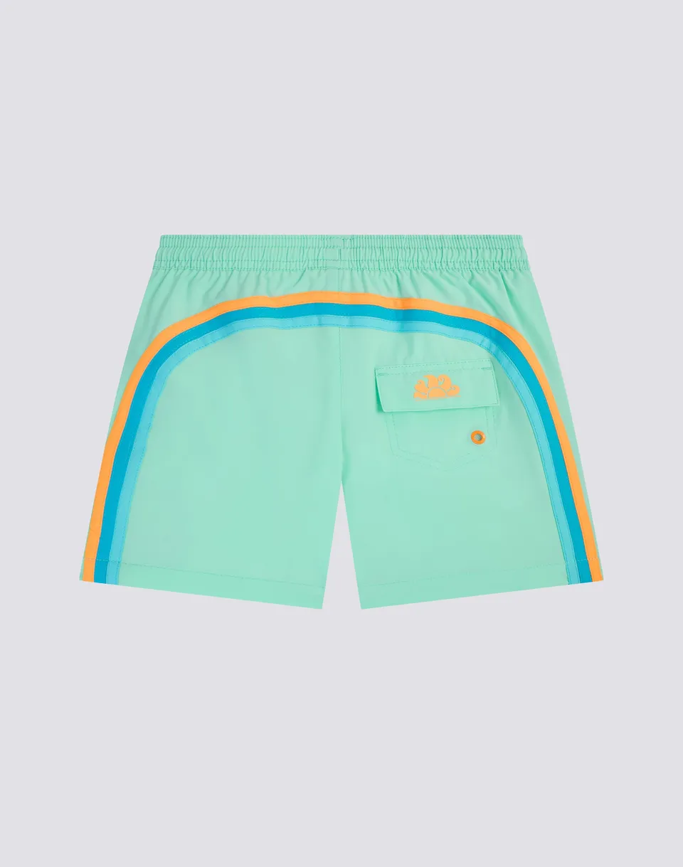 sundek-costume-da-bagno-bambino-corto-vita-elasticata-in-tessuto-stretch-iconic image 1