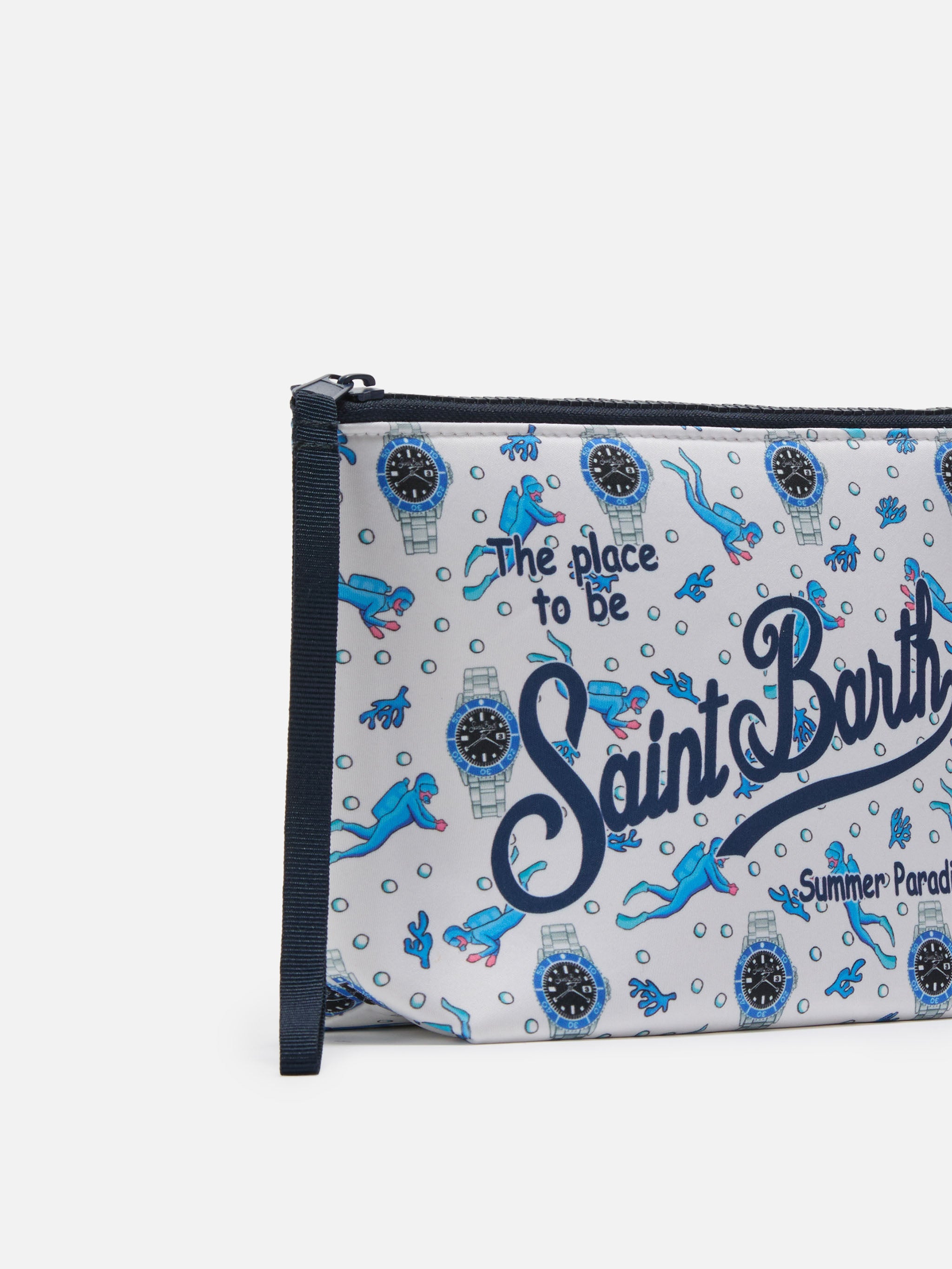 mc2-saint-barth-pochette-aline-scuba-bianca-stampa-sub-e-orologi image 2
