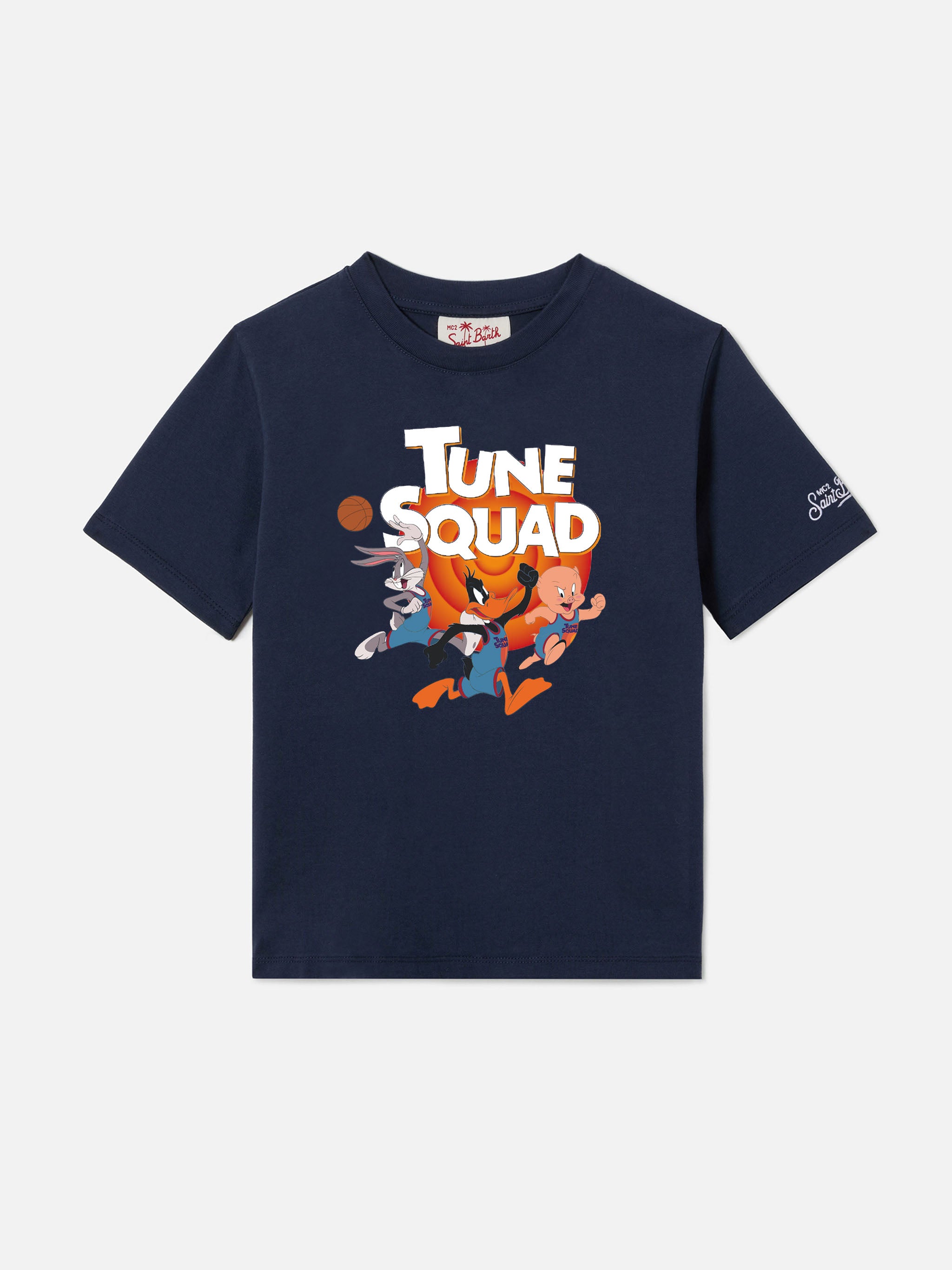 mc2-saint-barth-tune-squad-t-shirt-bambino-cotone-blu-space-jam image 1