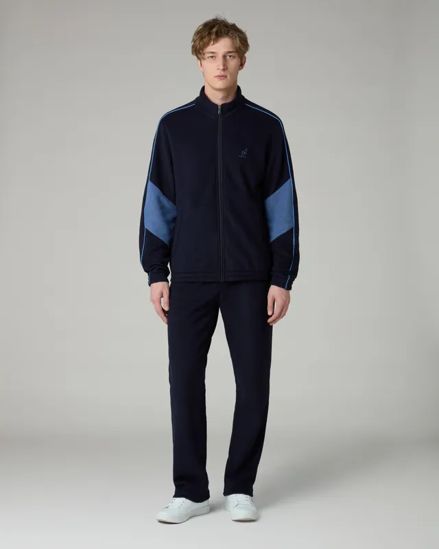 australian-color-block-softech-tracksuit-tuta-softech-blu-navy-made-in-italy image 1