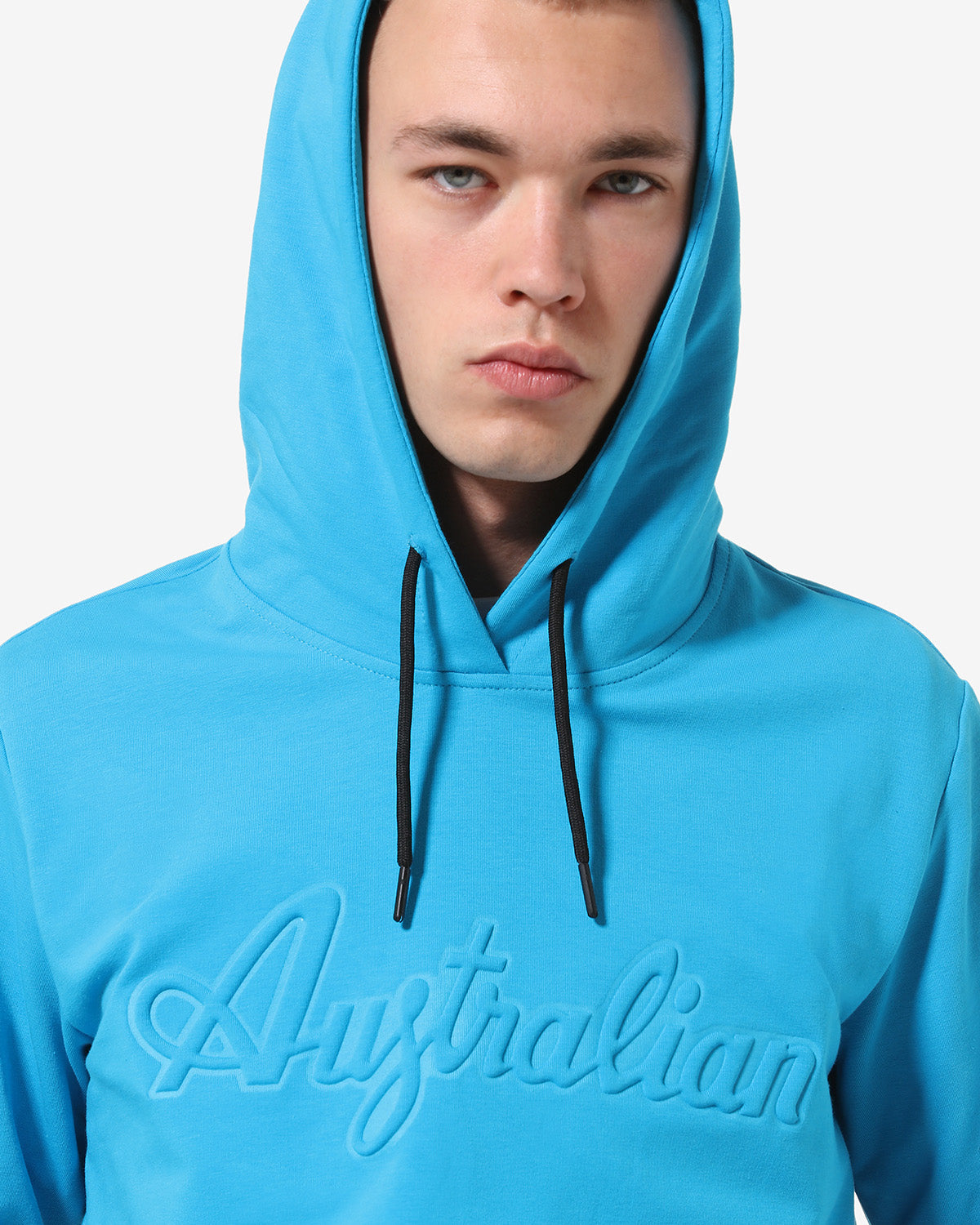 australian-dna-hoodie-felpa-cappuccio-uomo-turchese-glossy image 4