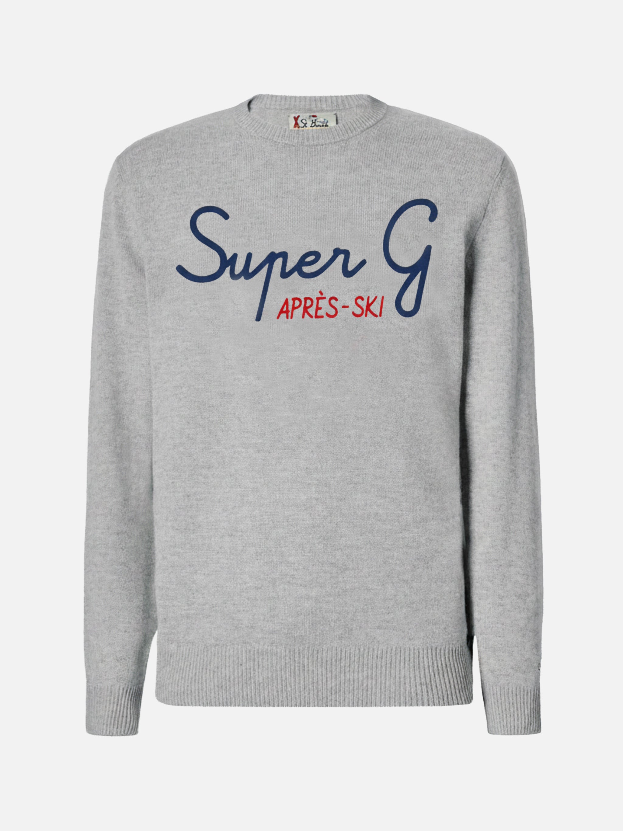 mc2-saint-barth-heron-girocollo-uomo-grigio-ricamo-super-g image 3
