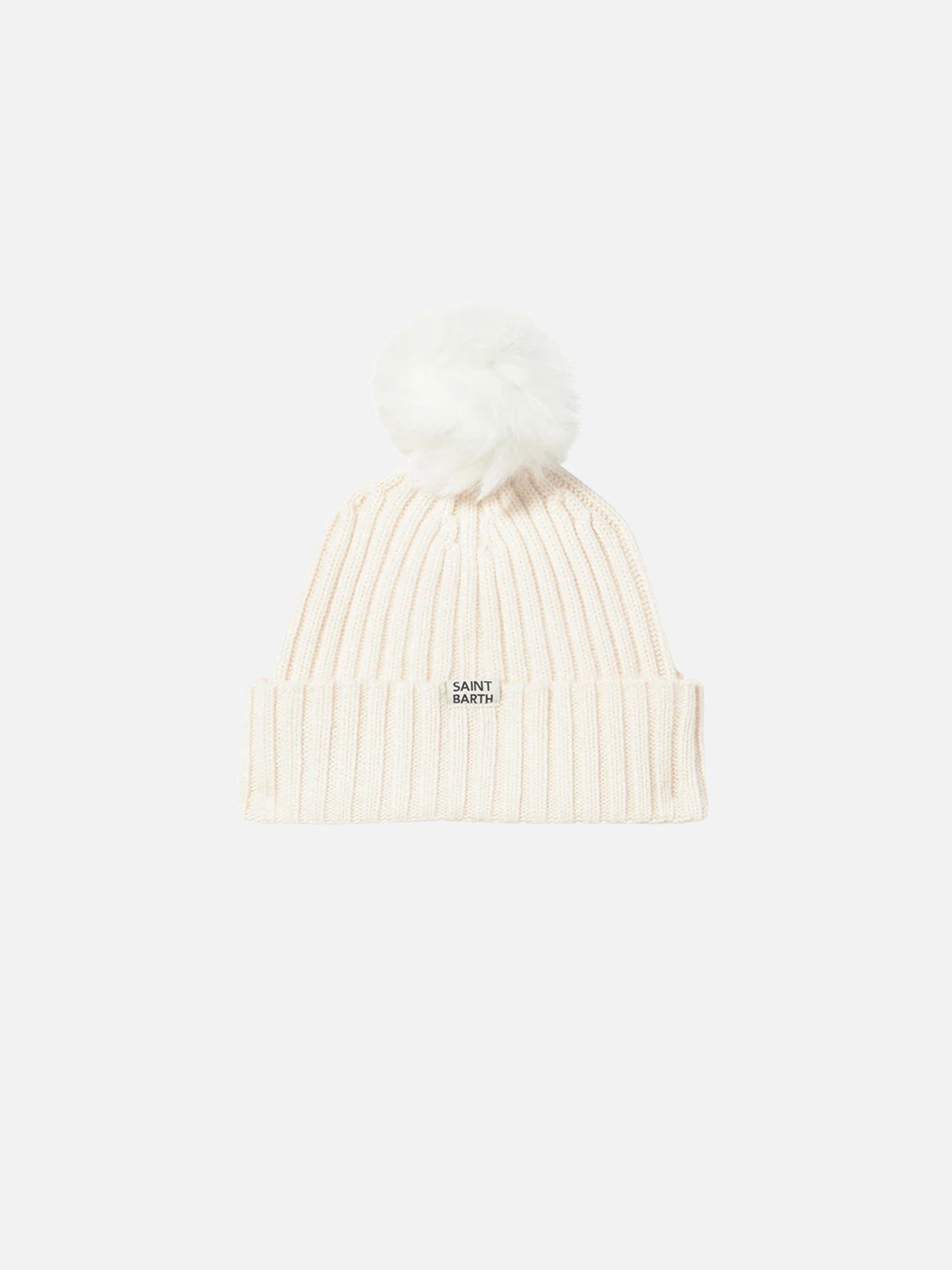 mc2-saint-barth-berretto-wengen-jr-bambino-misto-cashmere-bianco image 2
