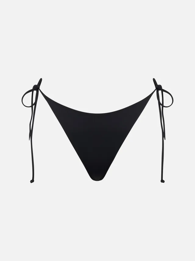 mc2-saint-barth-marielle-slip-mare-donna-nero-con-laccetti-laterali image 1